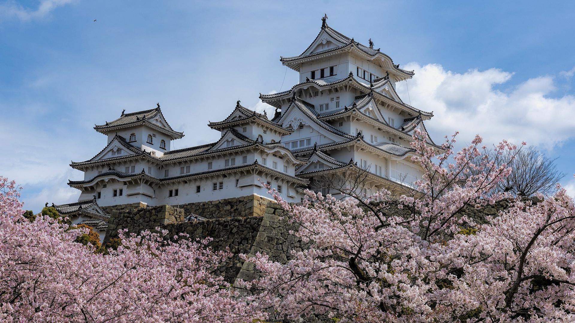 Le Château De Himeji, Château de Kumamoto, Château D'Osaka, Château Japonais, Château. Wallpaper in 1920x1080 Resolution