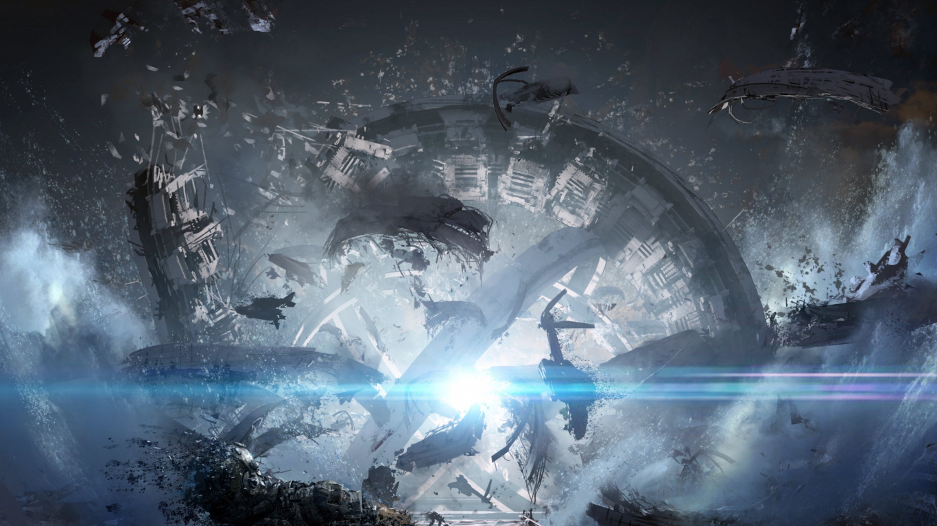 它2, 艺术, 气氛, 泰坦, 外层空间 壁纸 1366x768 允许