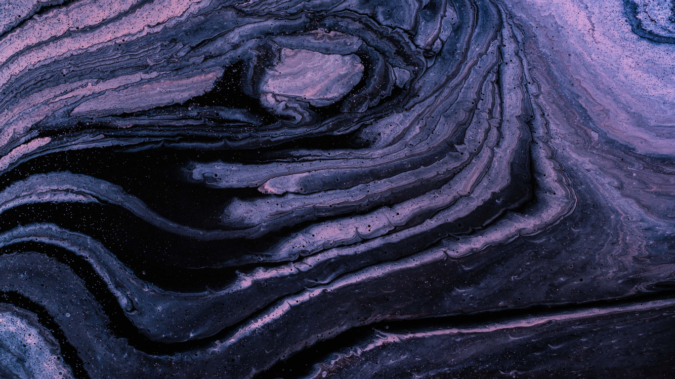 Peinture Abstraite Violette et Noire. Wallpaper in 1366x768 Resolution