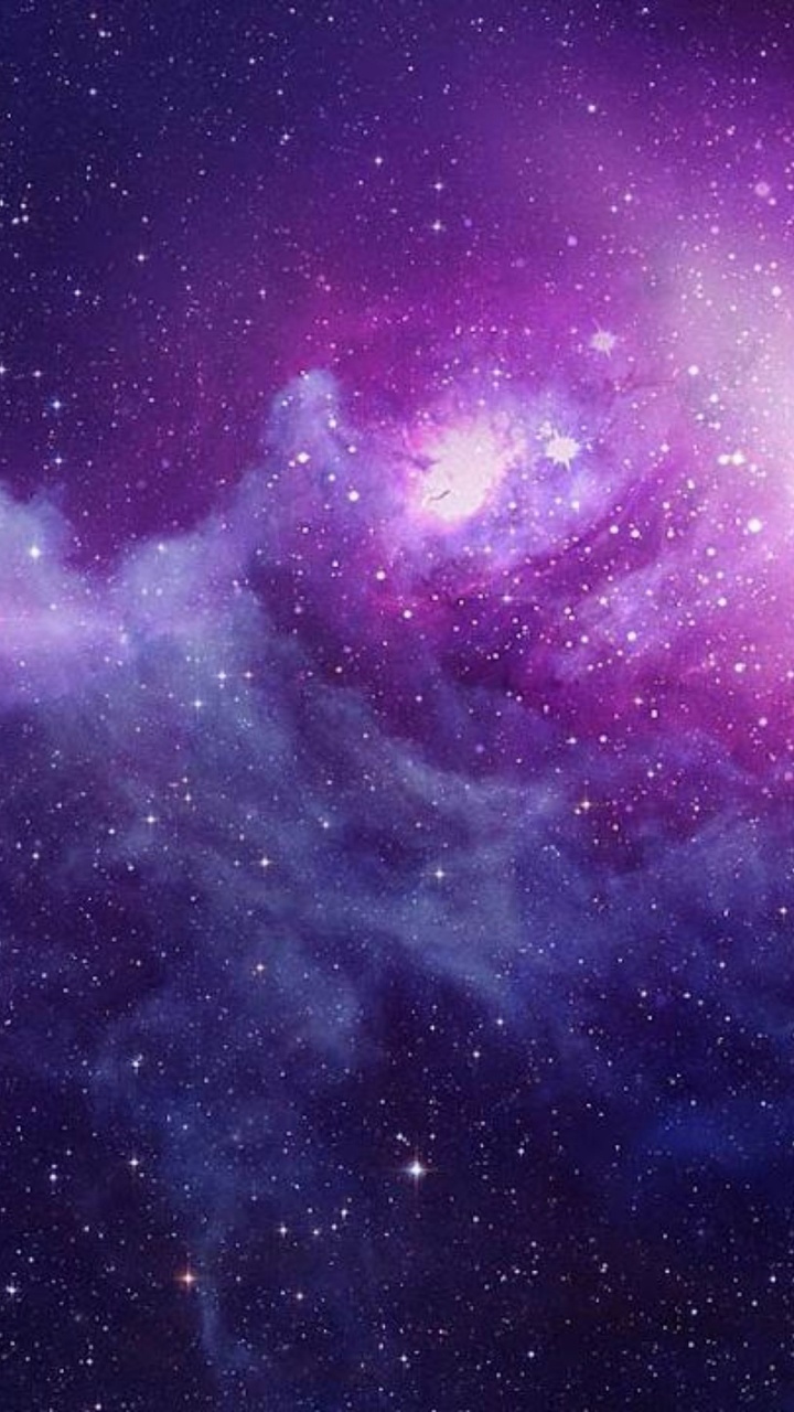 Cielo de Galaxia Púrpura y Negro. Wallpaper in 720x1280 Resolution