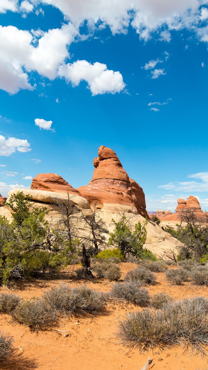 自然景观, 积云, 多山的地貌 壁纸 720x1280 允许