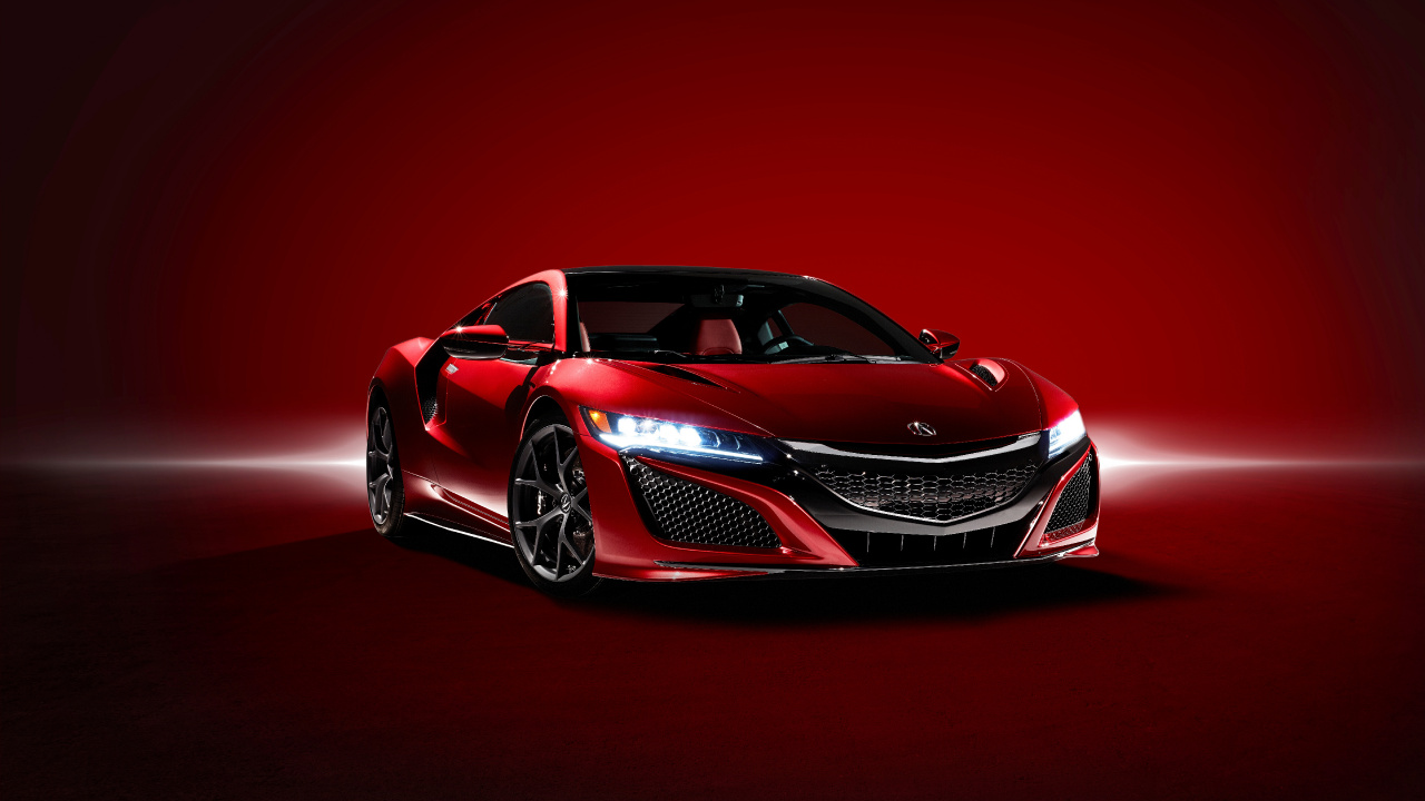 讴歌, 超级跑车, 红色的, 本田, 汽车展 壁纸 1280x720 允许