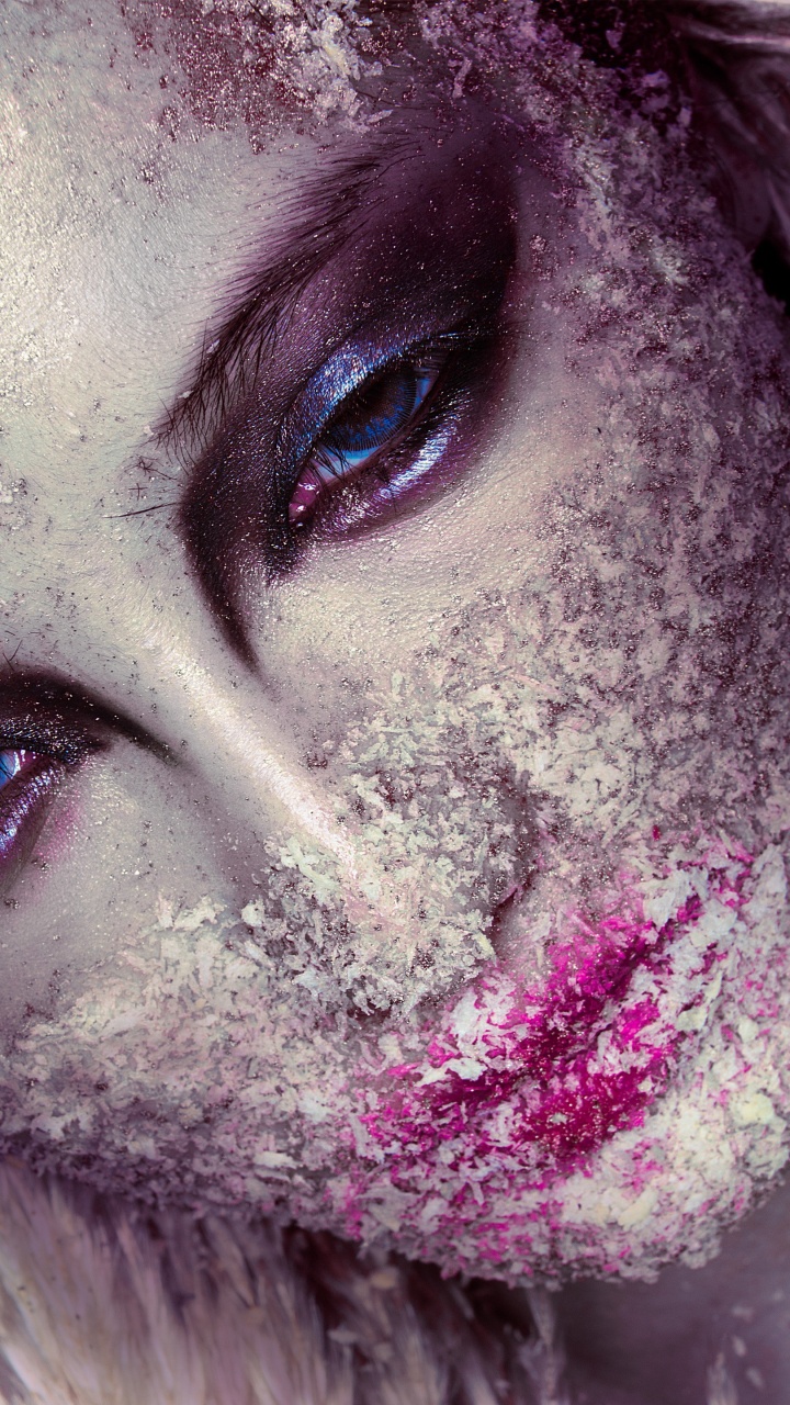 Nose, Eyebrow, Eye, Eyelash, Purple. Wallpaper in 720x1280 Resolution