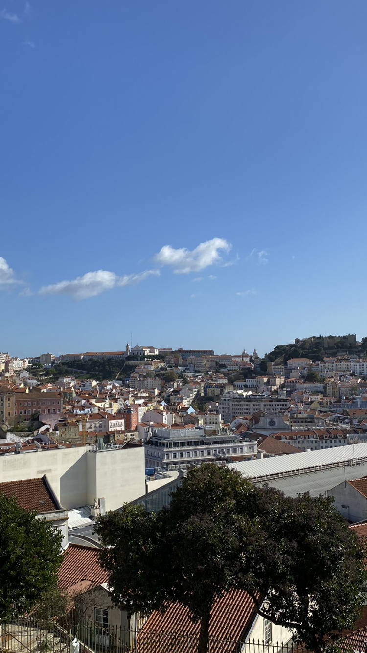 Lisboa, Barrio, Zona Residencial, Techo, Edificio. Wallpaper in 750x1334 Resolution