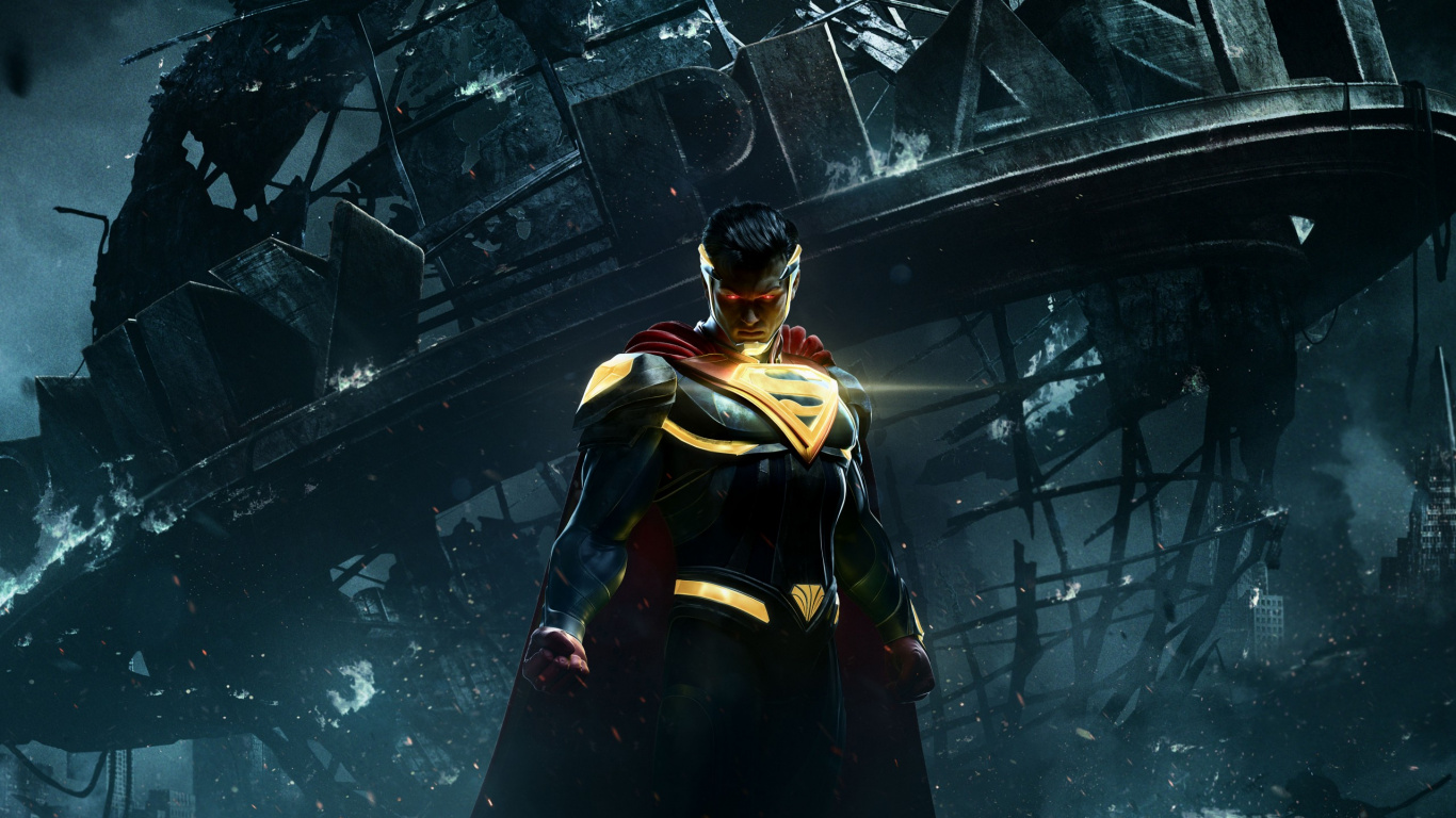 不公2, 不公正的神来到我们中间, Ps4, 战斗游戏, 一个xbox 壁纸 1366x768 允许