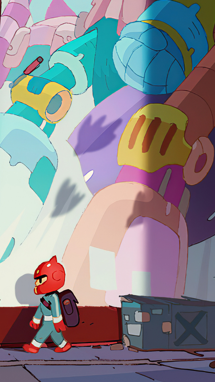 艺术, 壁画, 涂鸦, 粉红色, 当代艺术 壁纸 750x1334 允许