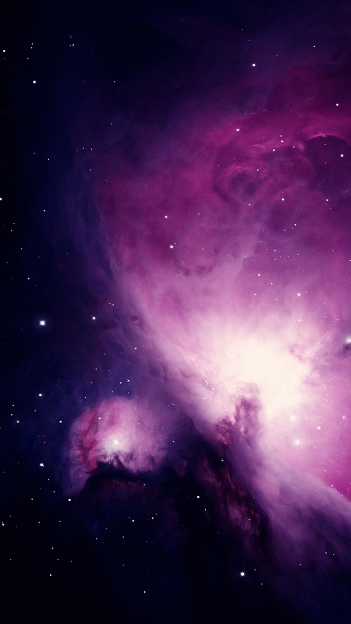 Ilustración de Galaxia Púrpura y Negra. Wallpaper in 720x1280 Resolution