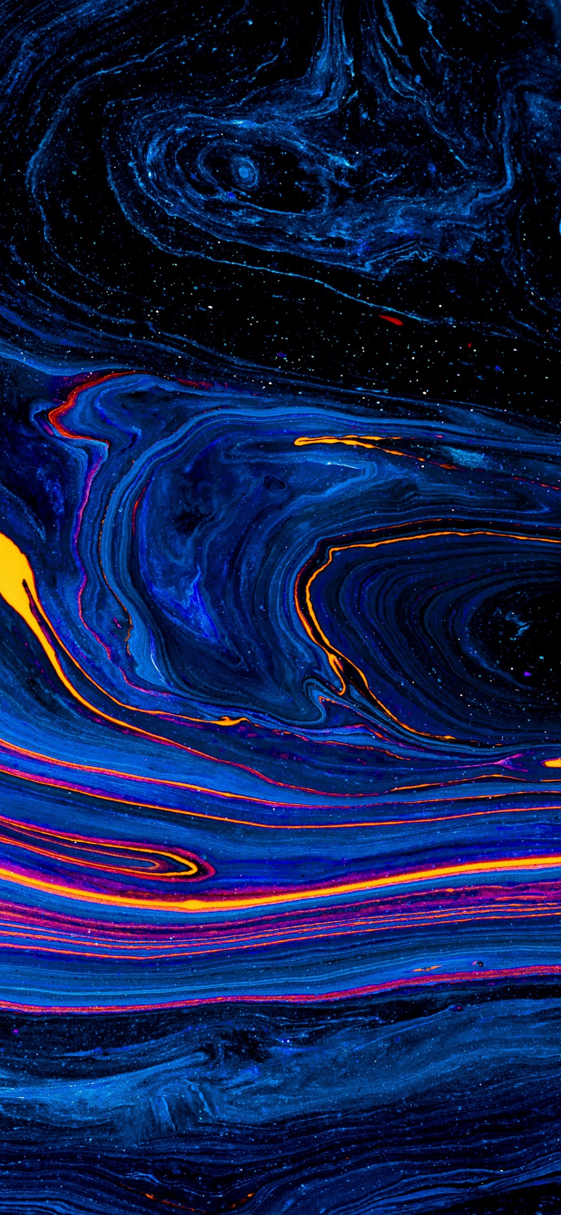 Wasser, Flüssigkeit, Malerei, Kunst, Kunstfarbe. Wallpaper in 1125x2436 Resolution