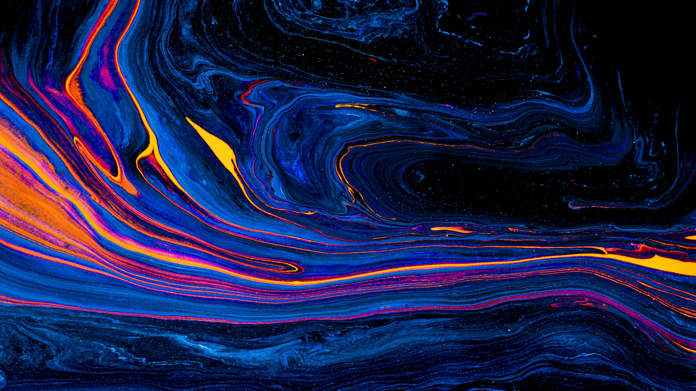 Water, Liquid, Fluid, Painting, Art. Wallpaper in 1366x768 Resolution