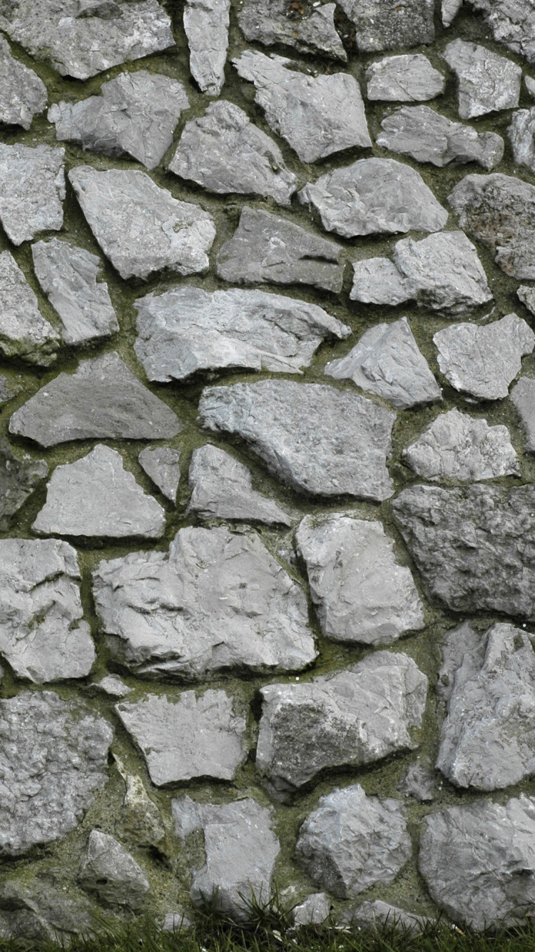 Mur de Briques Grises et Noires. Wallpaper in 750x1334 Resolution