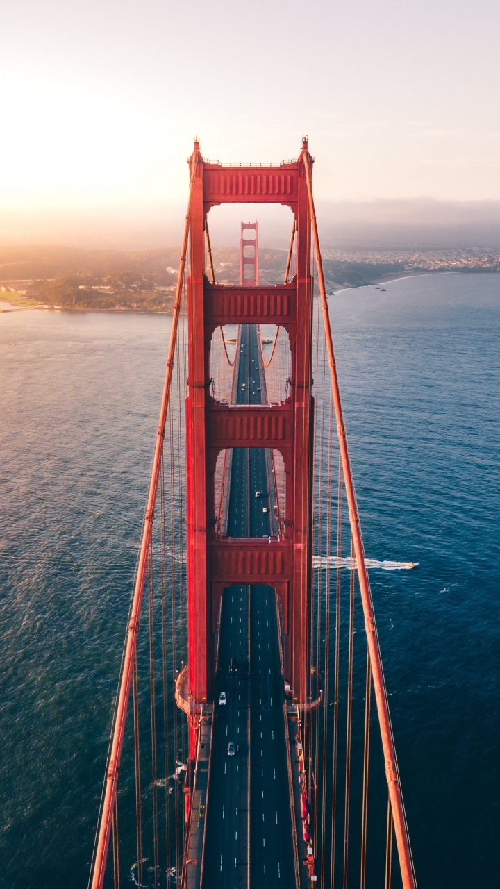 Golden Gate Bridge, Rue Lombarde, Pont, Voyage, Eau. Wallpaper in 720x1280 Resolution