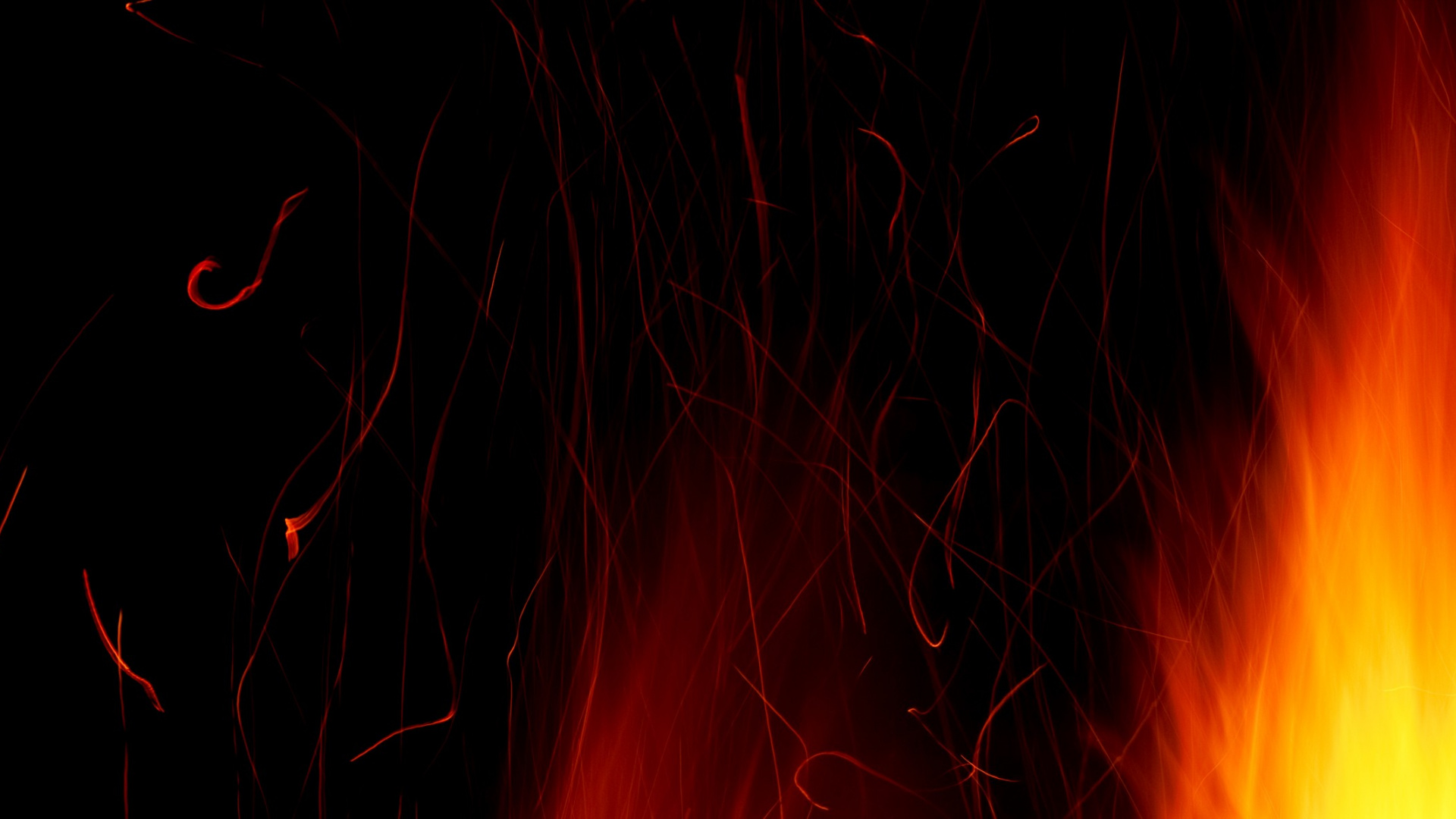 Traînées Lumineuses Rouges et Blanches. Wallpaper in 1920x1080 Resolution