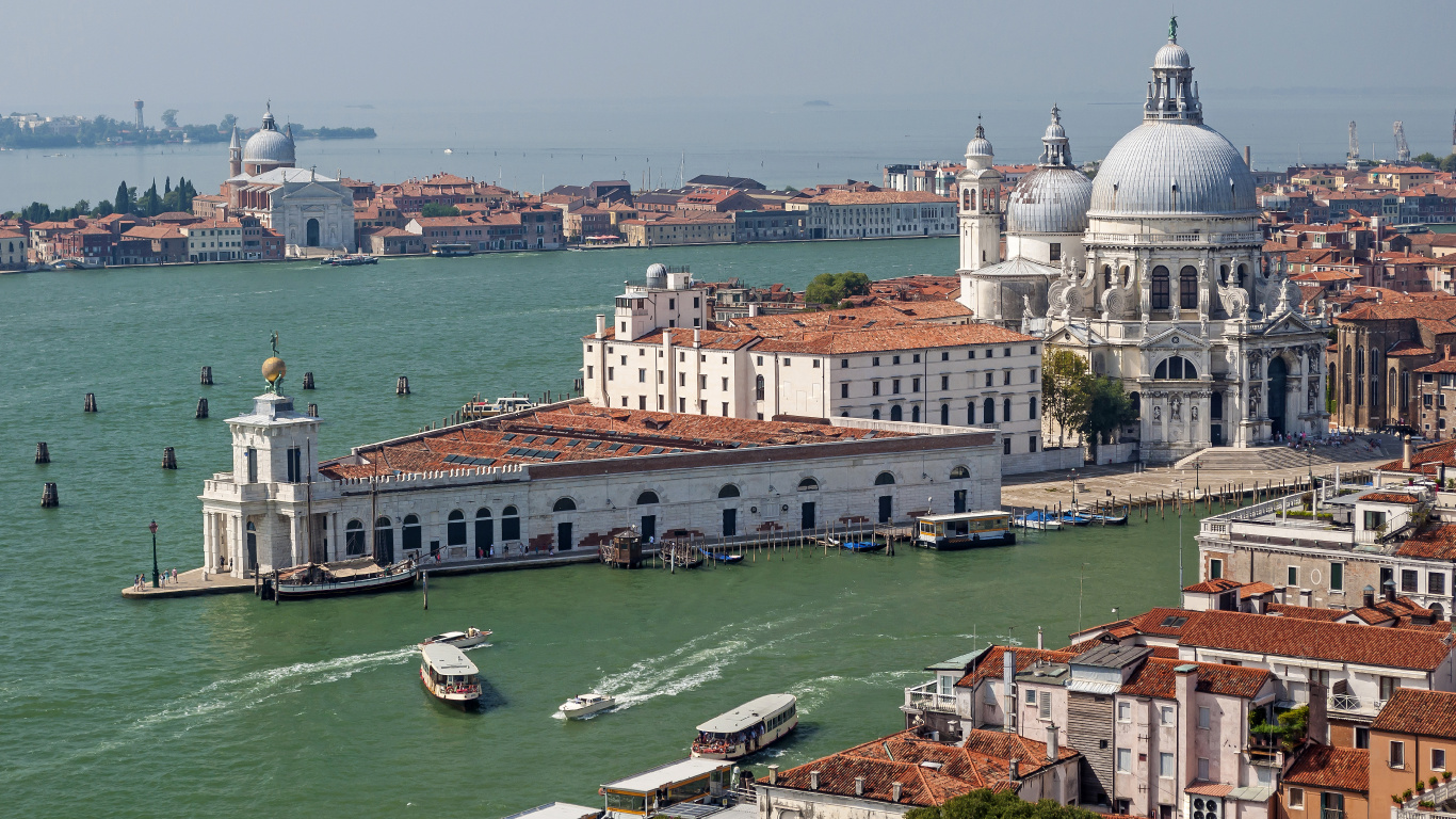 威尼斯, 大运河, 里程碑, 城市, 城市景观 壁纸 1366x768 允许