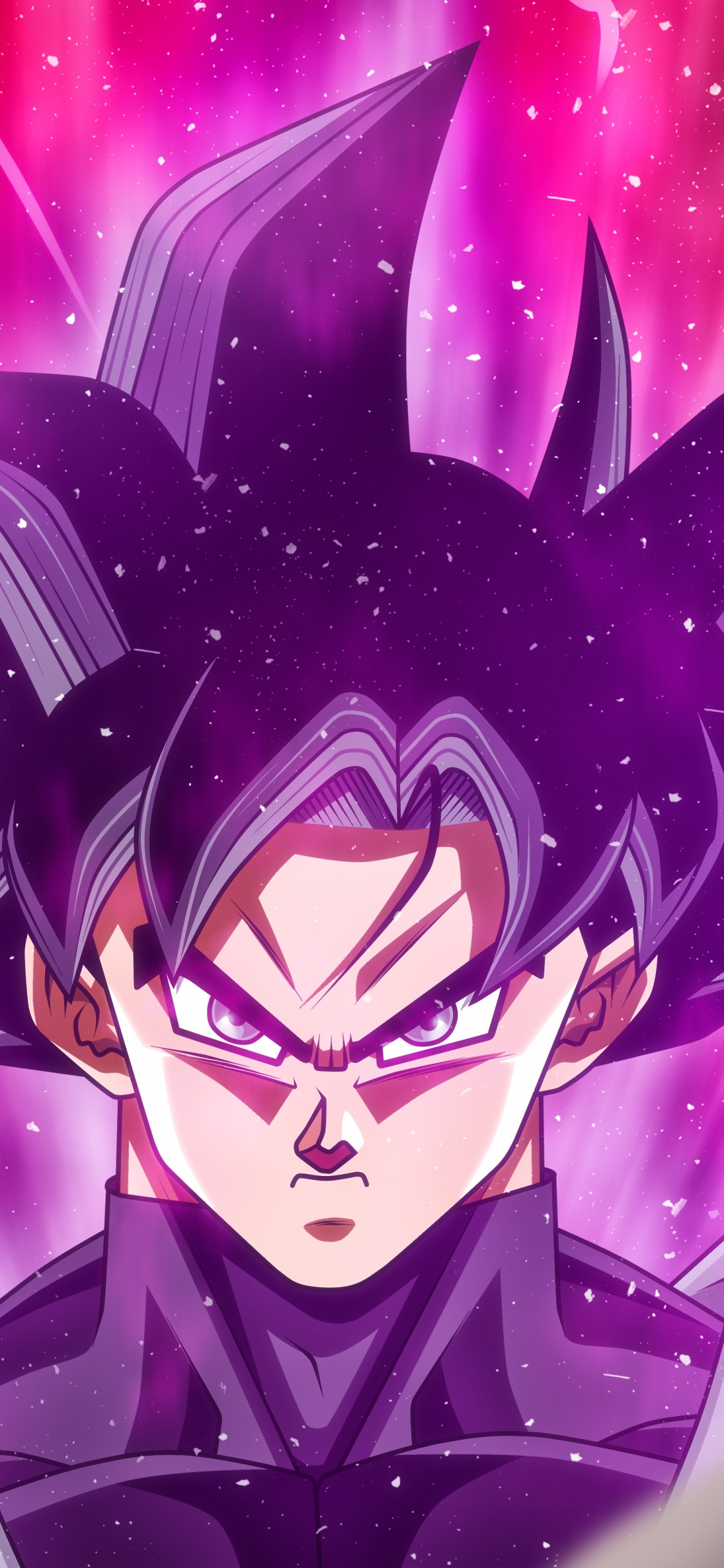 Schwarzhaariger Männlicher Anime-Charakter. Wallpaper in 1125x2436 Resolution