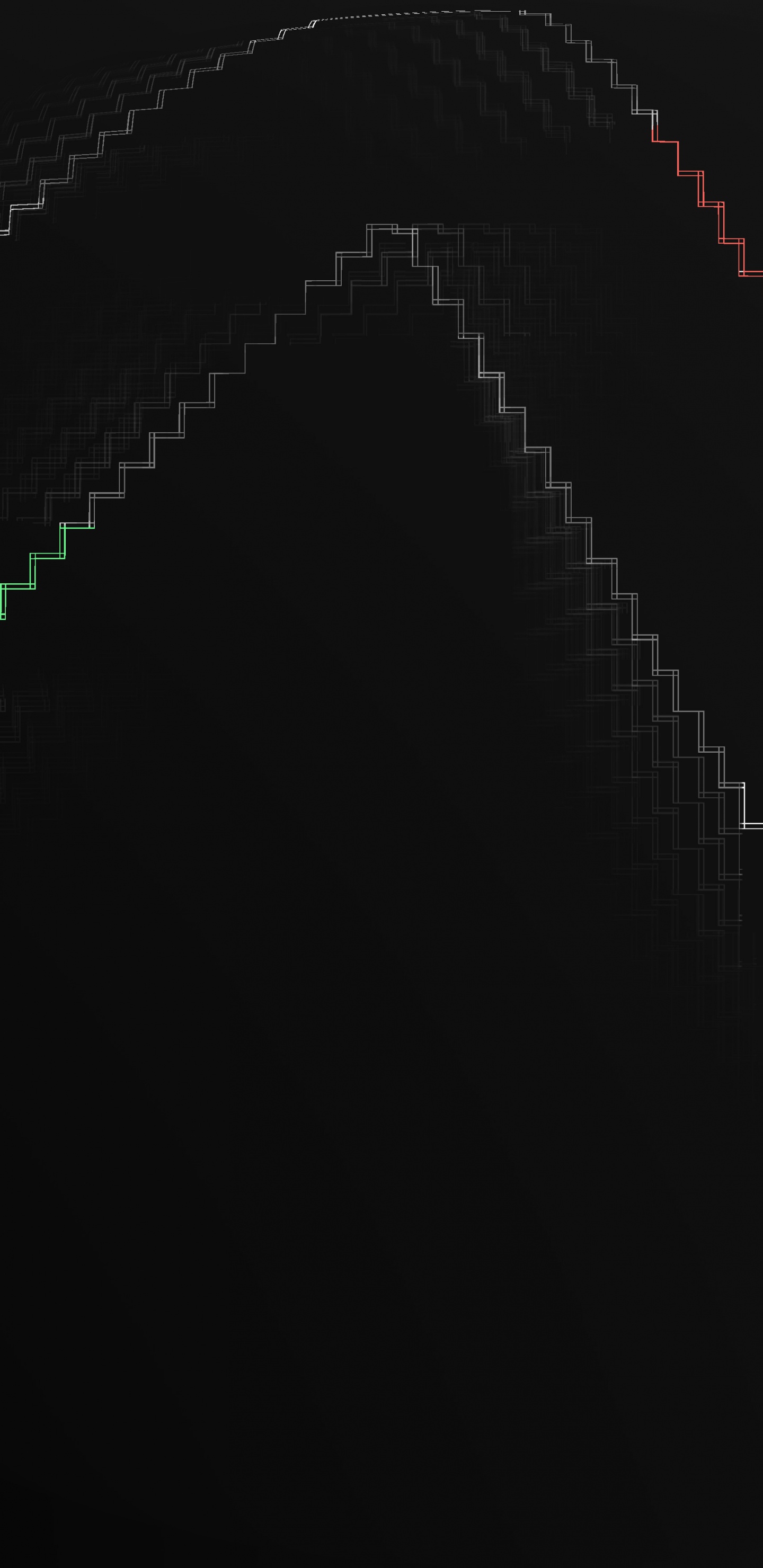 Grünes Und Weißes Licht Digitales Hintergrundbild. Wallpaper in 1440x2960 Resolution