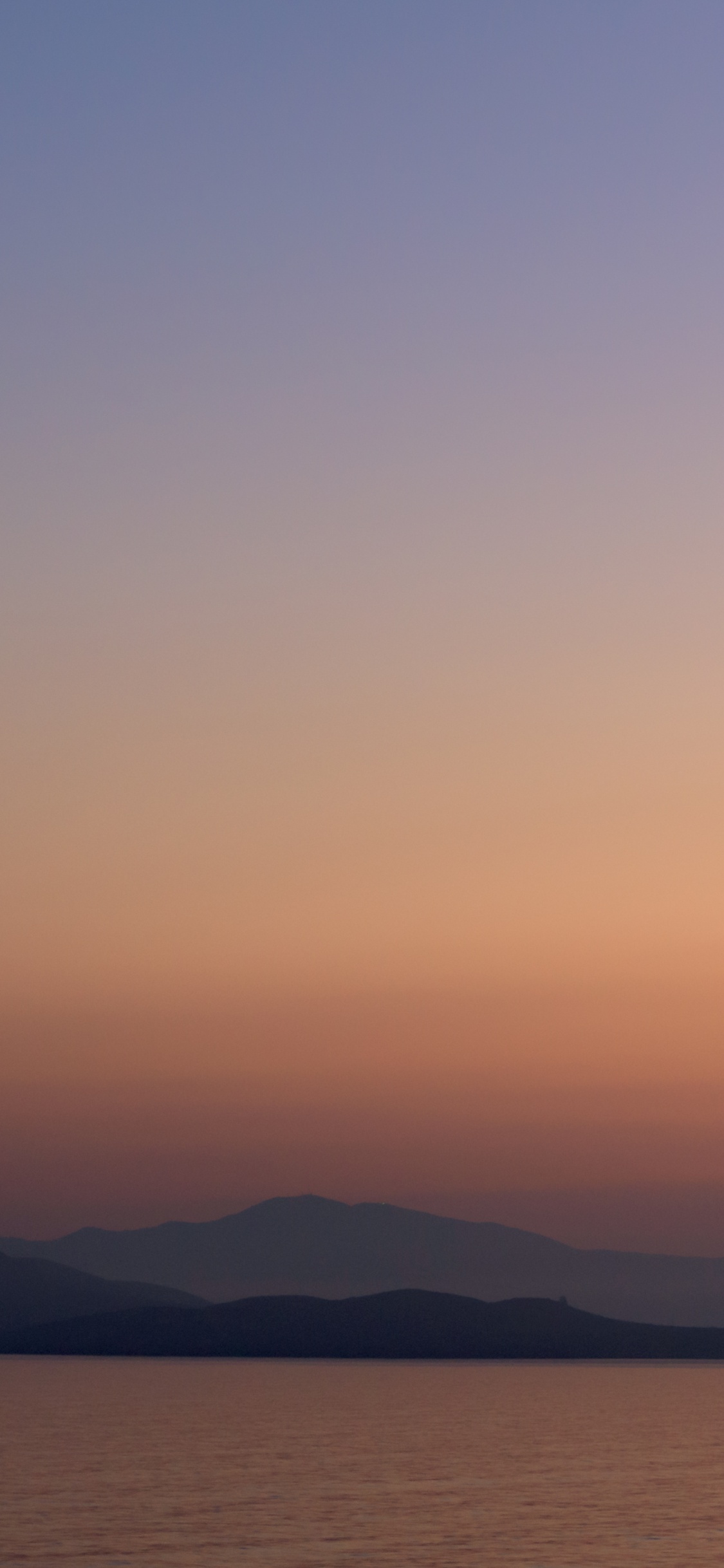 Sonnenuntergang, Afterglow, Horizont, Meer, Abend. Wallpaper in 1125x2436 Resolution