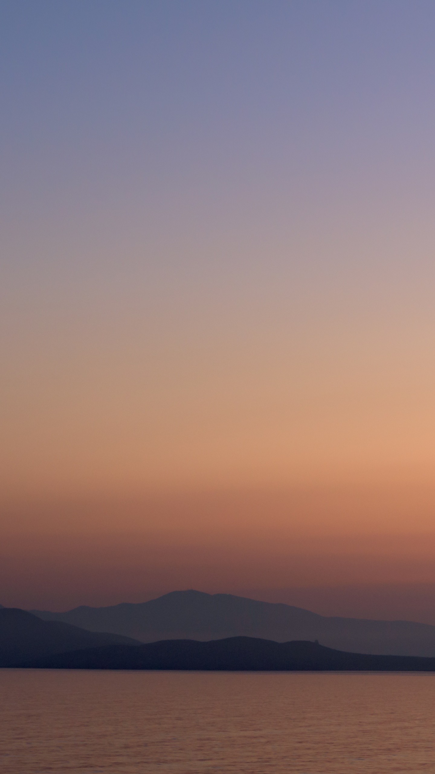 Sonnenuntergang, Afterglow, Horizont, Meer, Abend. Wallpaper in 1440x2560 Resolution