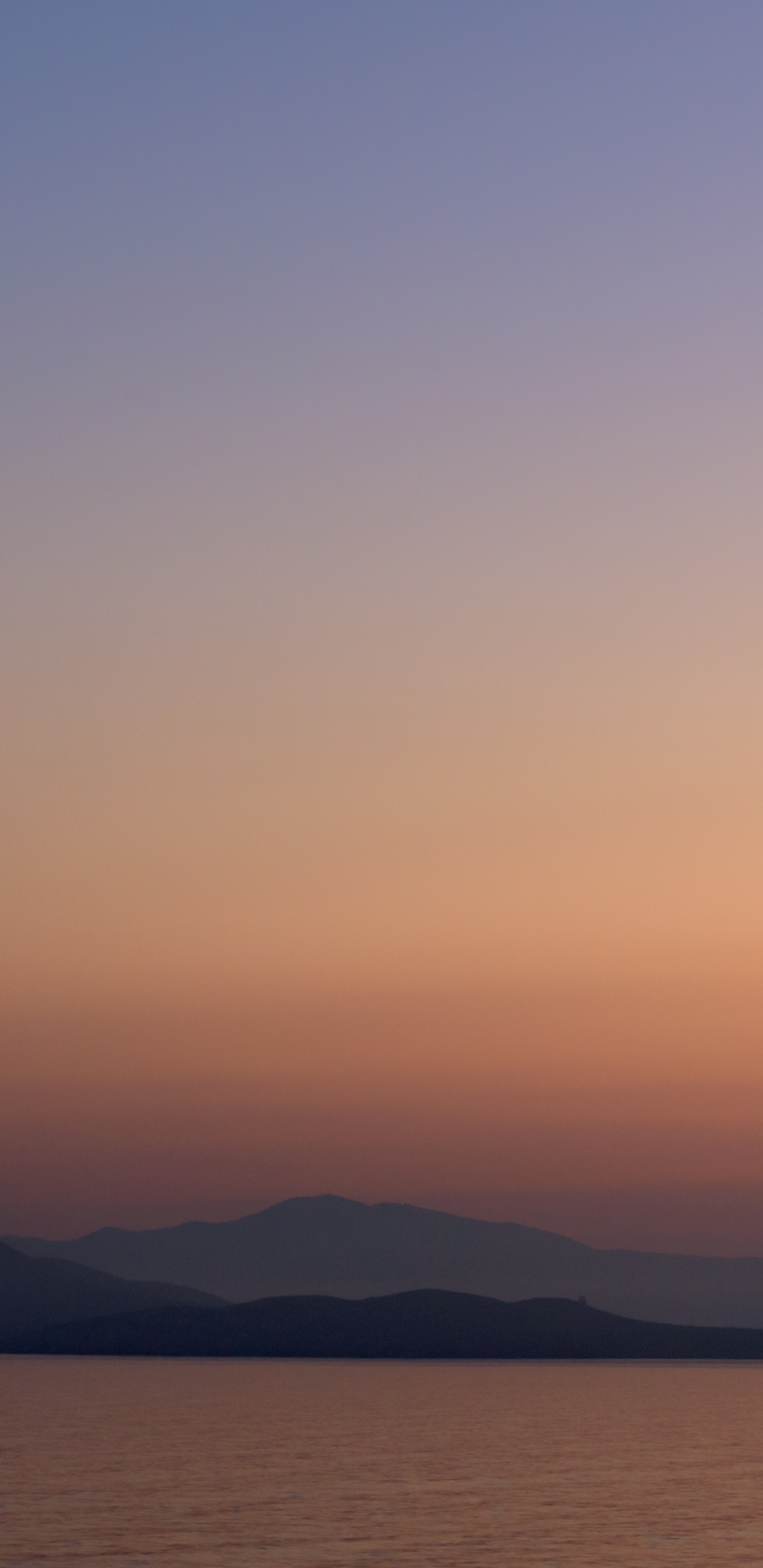 Sonnenuntergang, Afterglow, Horizont, Meer, Abend. Wallpaper in 1440x2960 Resolution