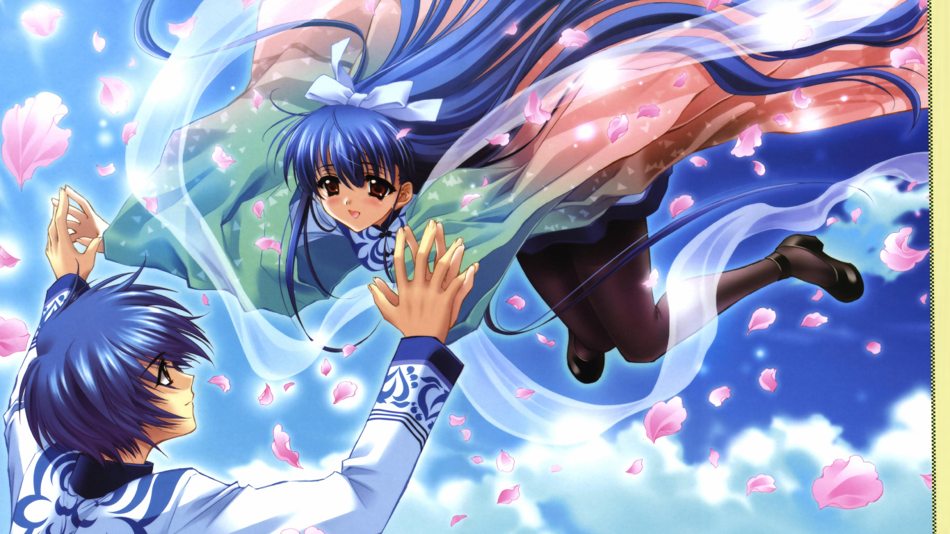 Personaje de Anime Masculino de Pelo Azul. Wallpaper in 1366x768 Resolution