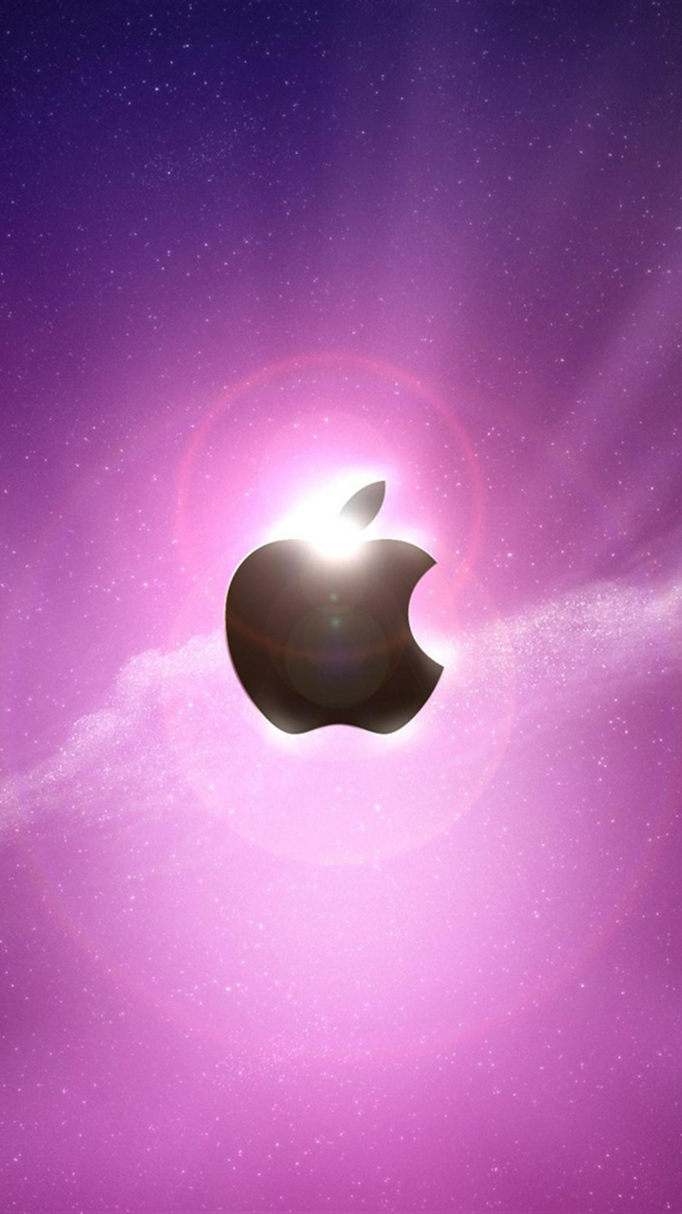 Apple, 苹果它, 紫色的, 紫罗兰色, 气氛 壁纸 750x1334 允许