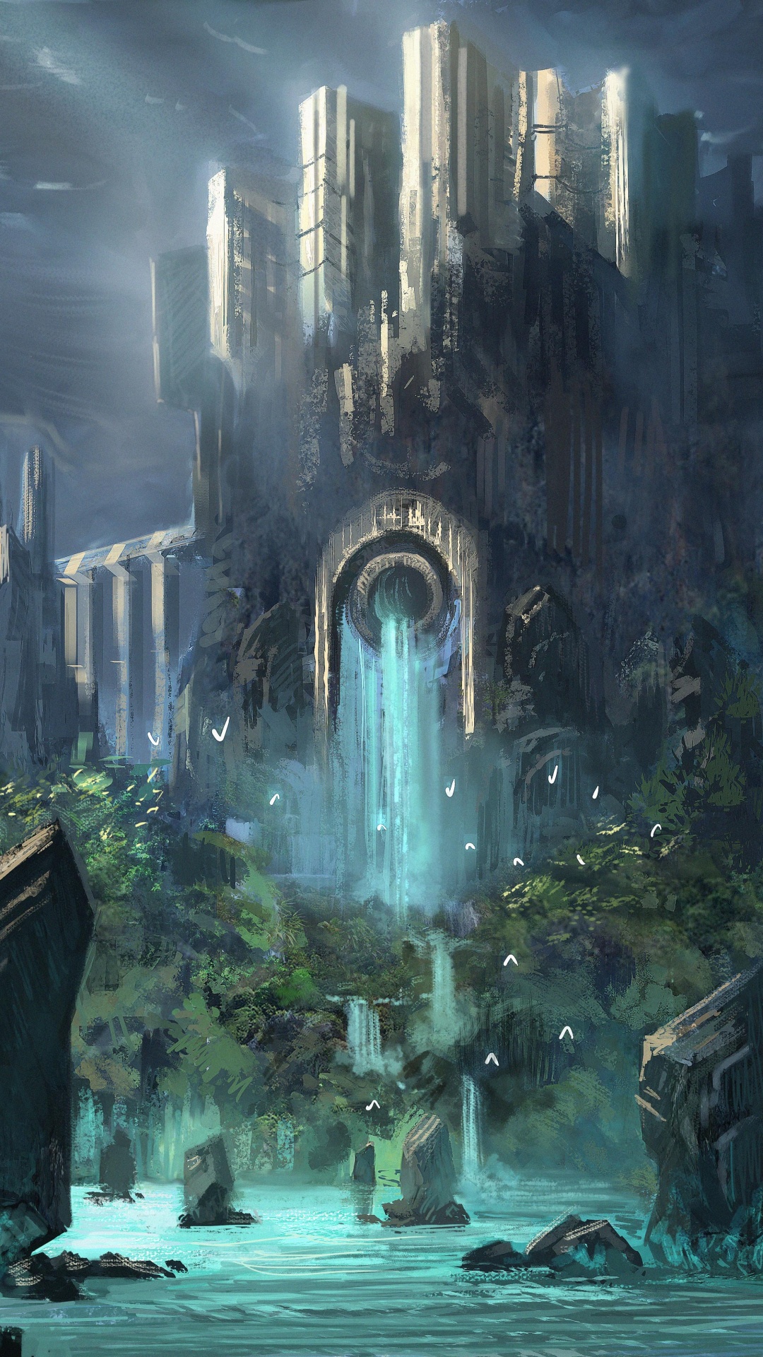 幻想, 水的特征, 性质, 地形, 水道 壁纸 1080x1920 允许