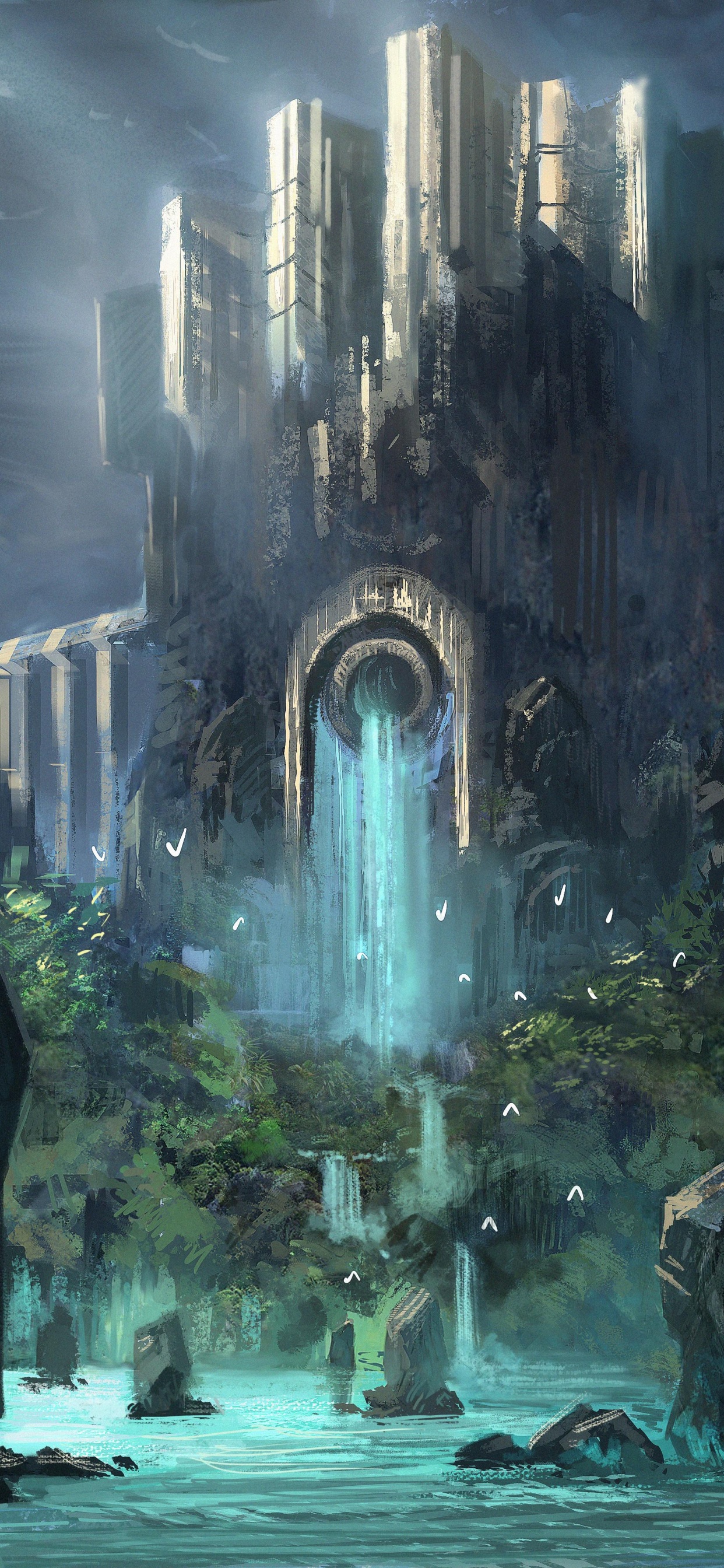 幻想, 水的特征, 性质, 地形, 水道 壁纸 1242x2688 允许