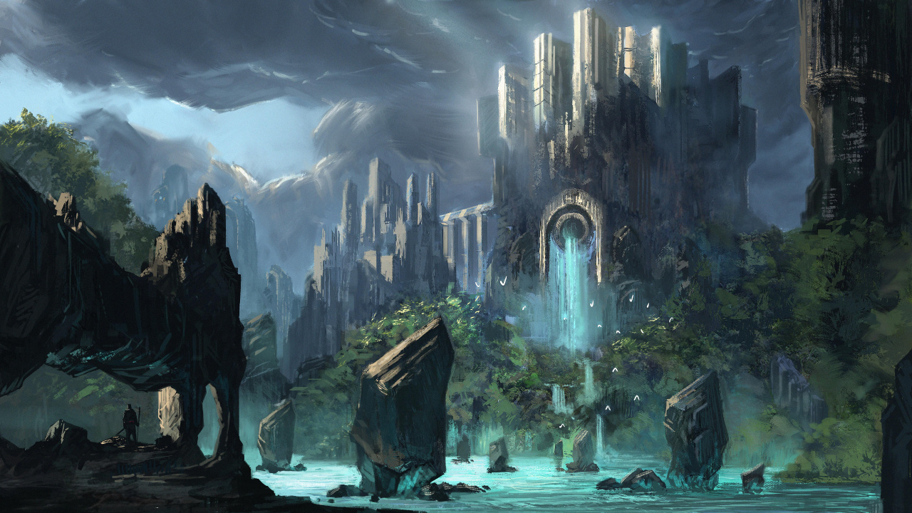 幻想, 水的特征, 性质, 地形, 水道 壁纸 1280x720 允许