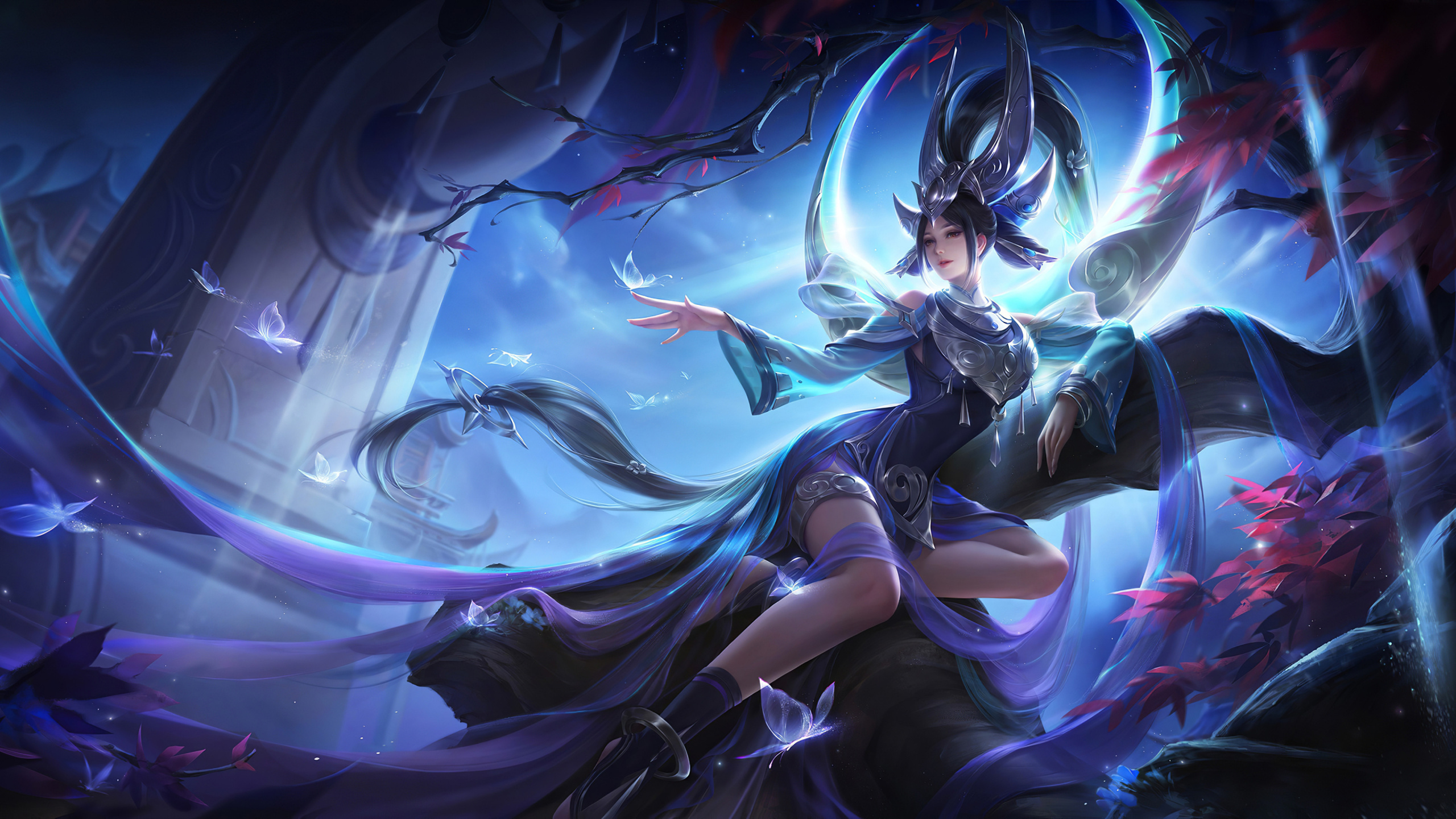 Arte de la Fantasía de la Mariposa, el Arte Fantástico, Arte, Artista, Obra de Arte. Wallpaper in 2560x1440 Resolution