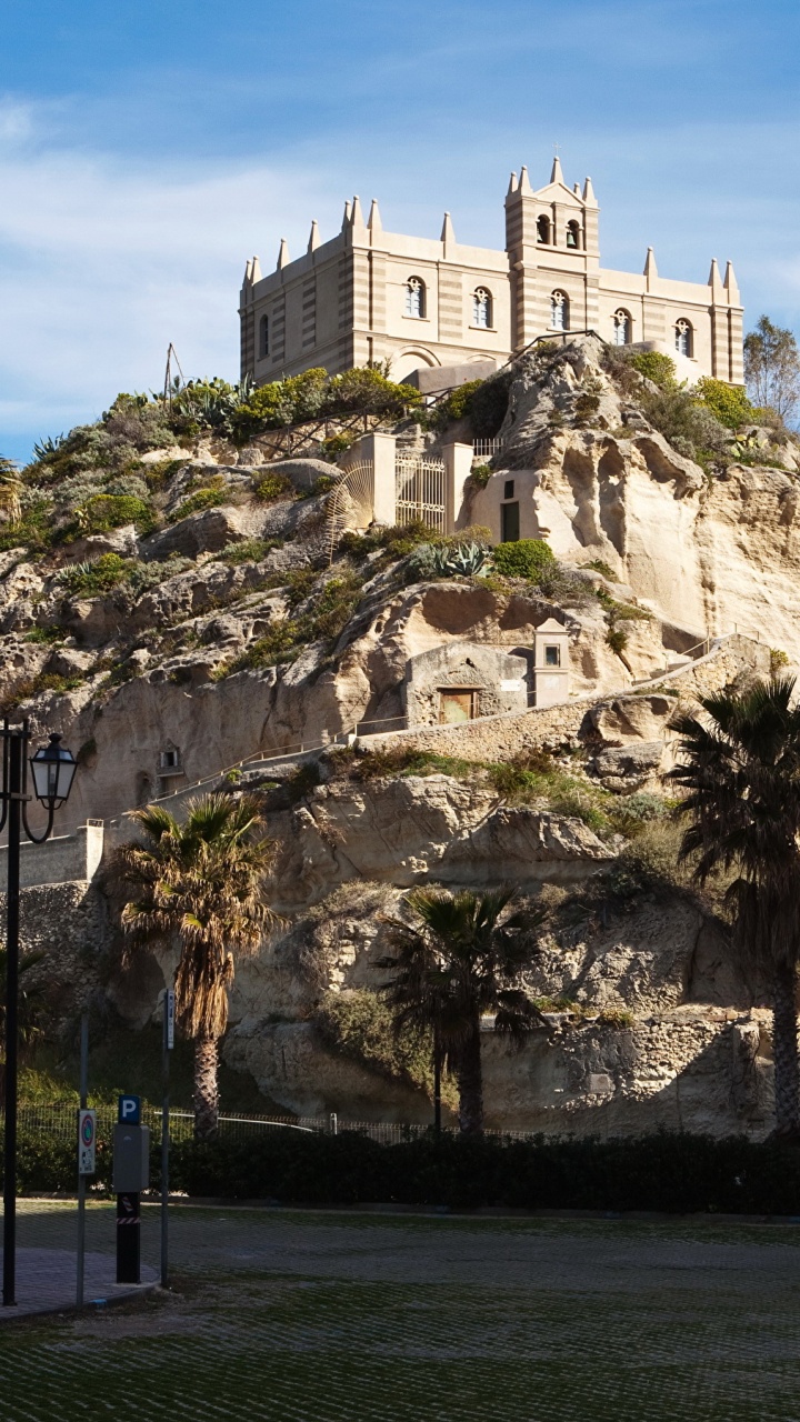 Edificio de Hormigón Blanco Cerca de Árboles Bajo un Cielo Azul Durante el Día. Wallpaper in 720x1280 Resolution
