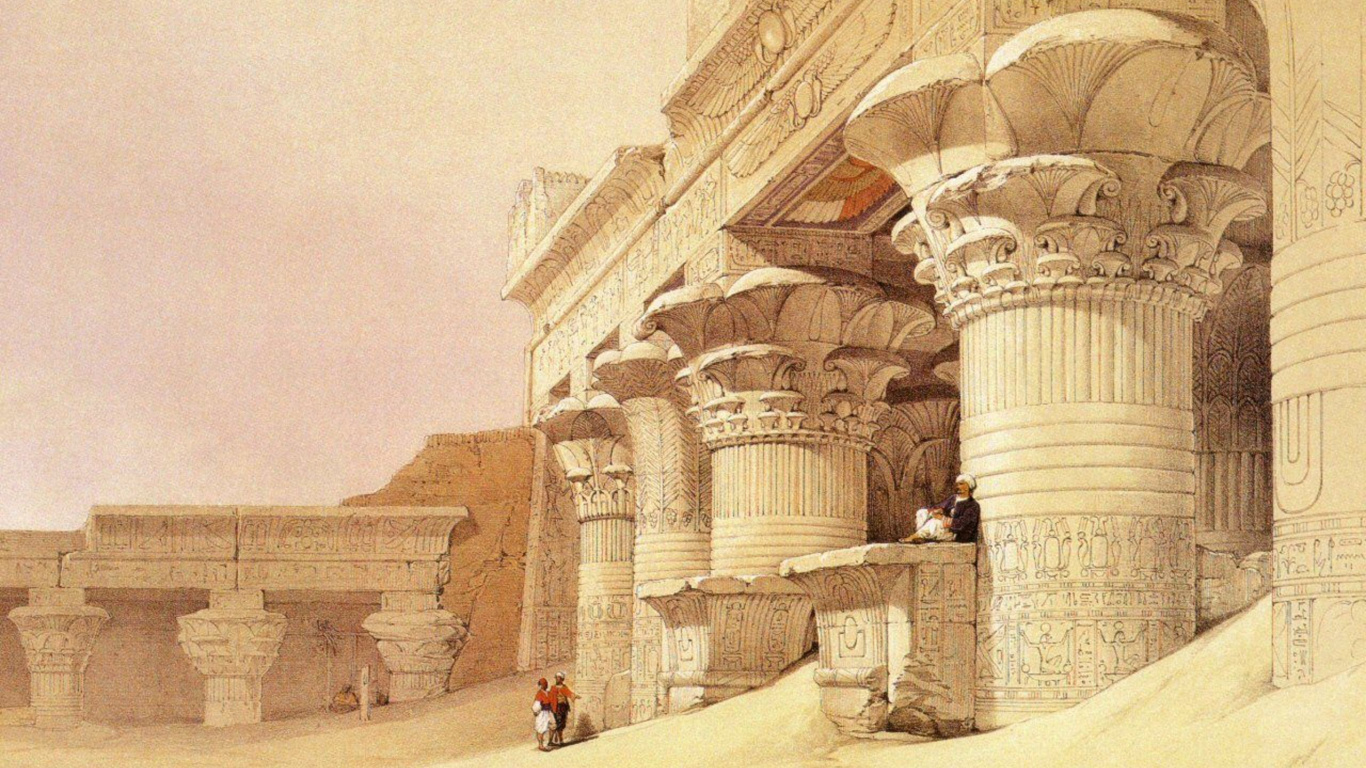 Personnes Marchant Près D'un Bâtiment en Béton Brun Pendant la Journée. Wallpaper in 1366x768 Resolution