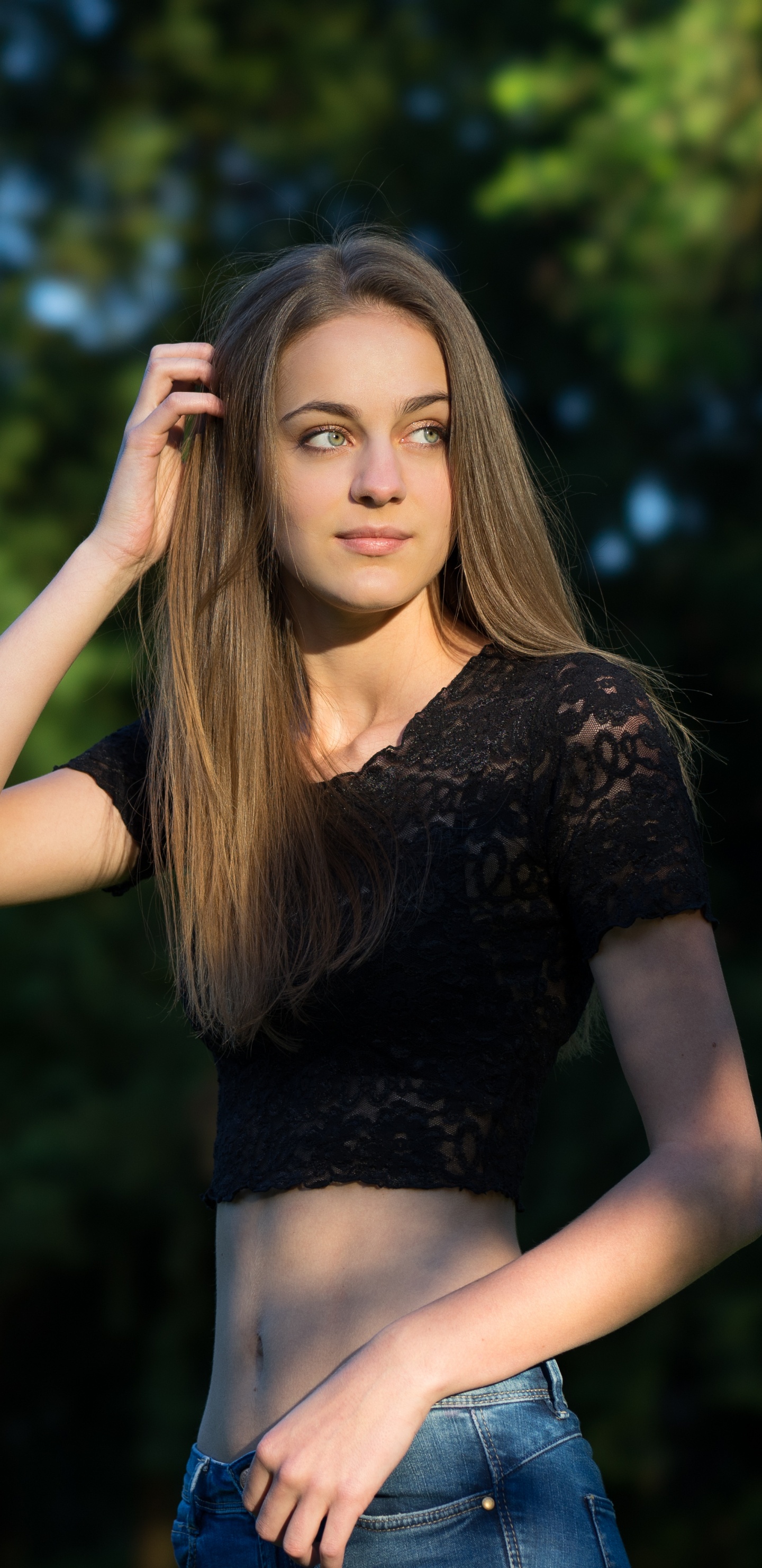 Haar, Natur, Schönheit, Modell, Mode. Wallpaper in 1440x2960 Resolution