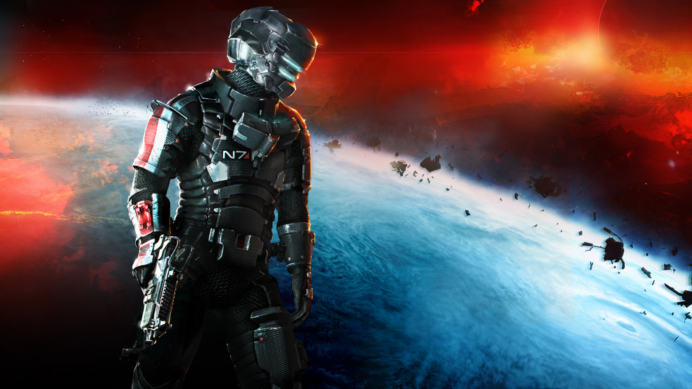 Digital Compositing, Shooter-Spiel, Totraum 3, Action-Abenteuer-Spiel, Movie. Wallpaper in 1366x768 Resolution