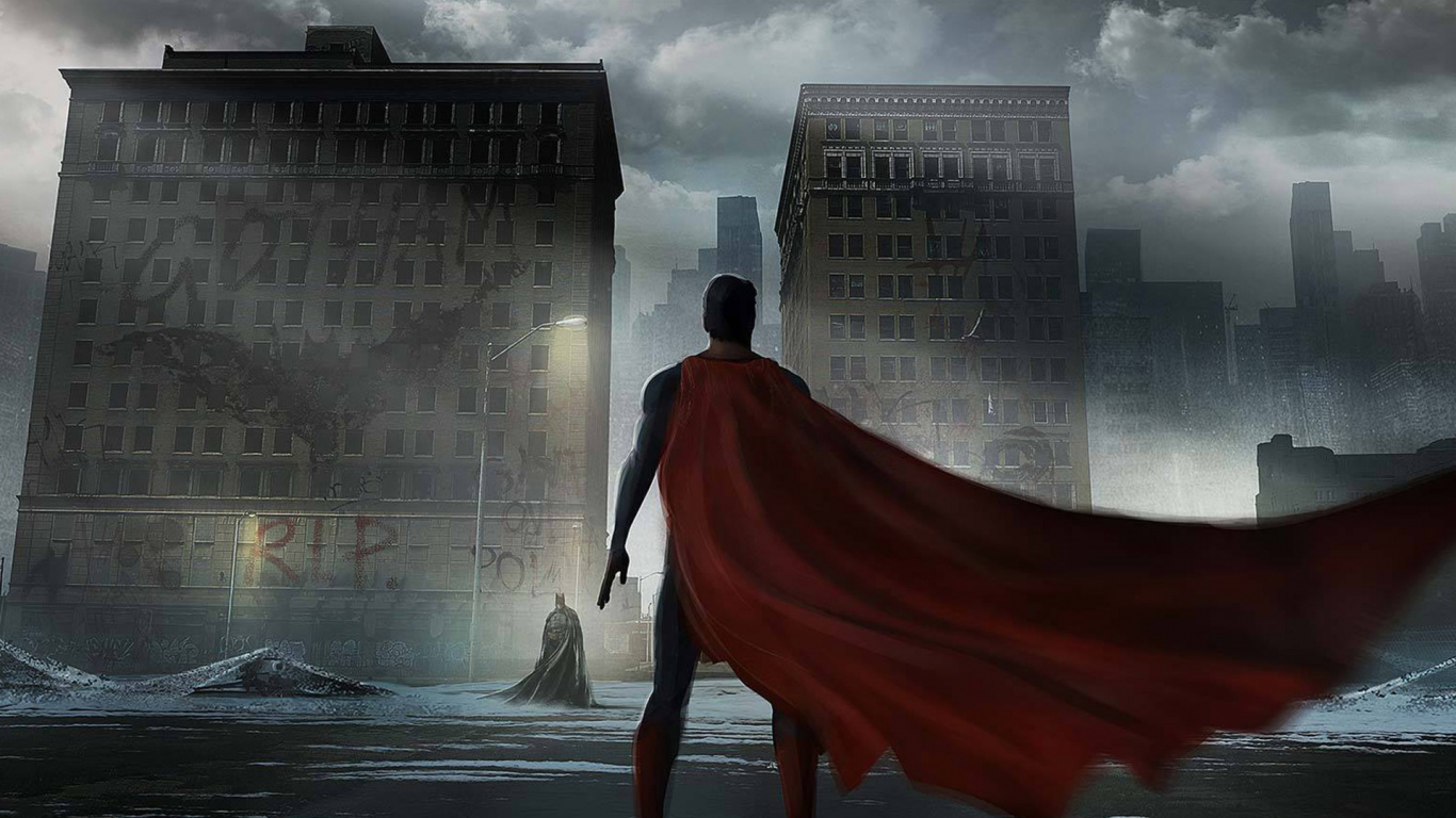 Homme en Robe Rouge Marchant Dans la Rue. Wallpaper in 1366x768 Resolution