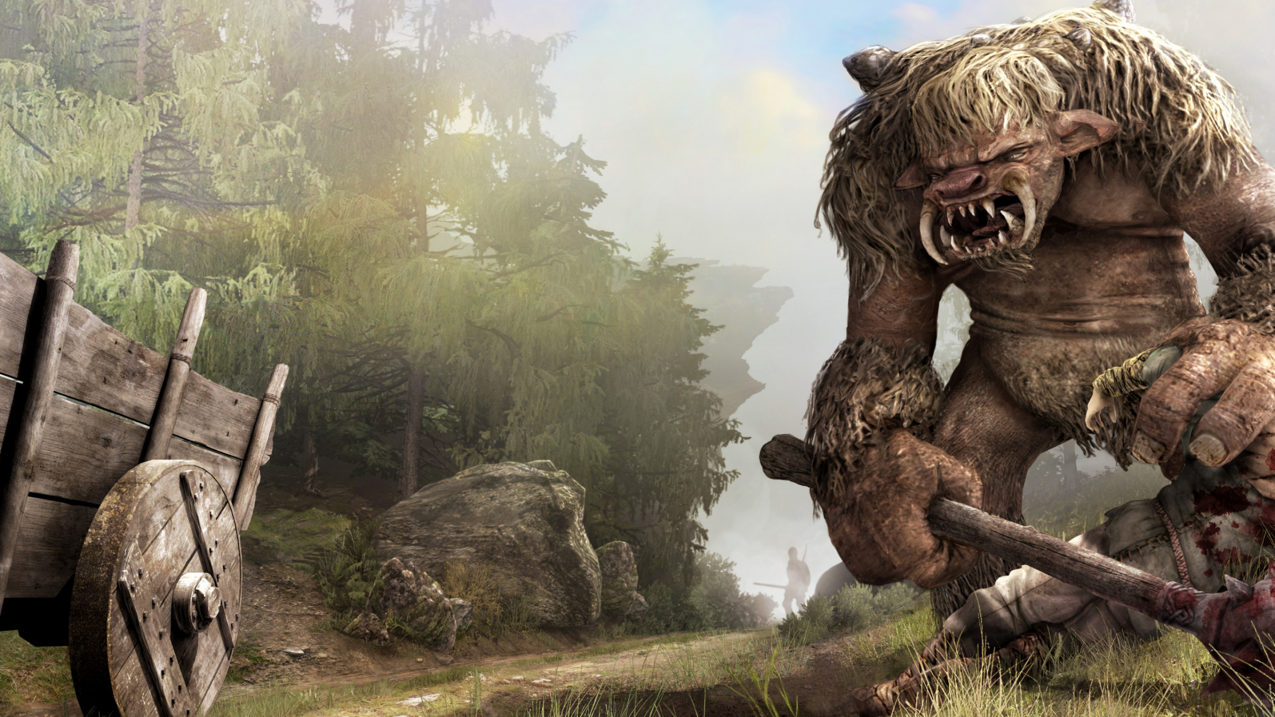 Gothic, Tree, Plant, Rock, Forest. Wallpaper in 2560x1440 Resolution