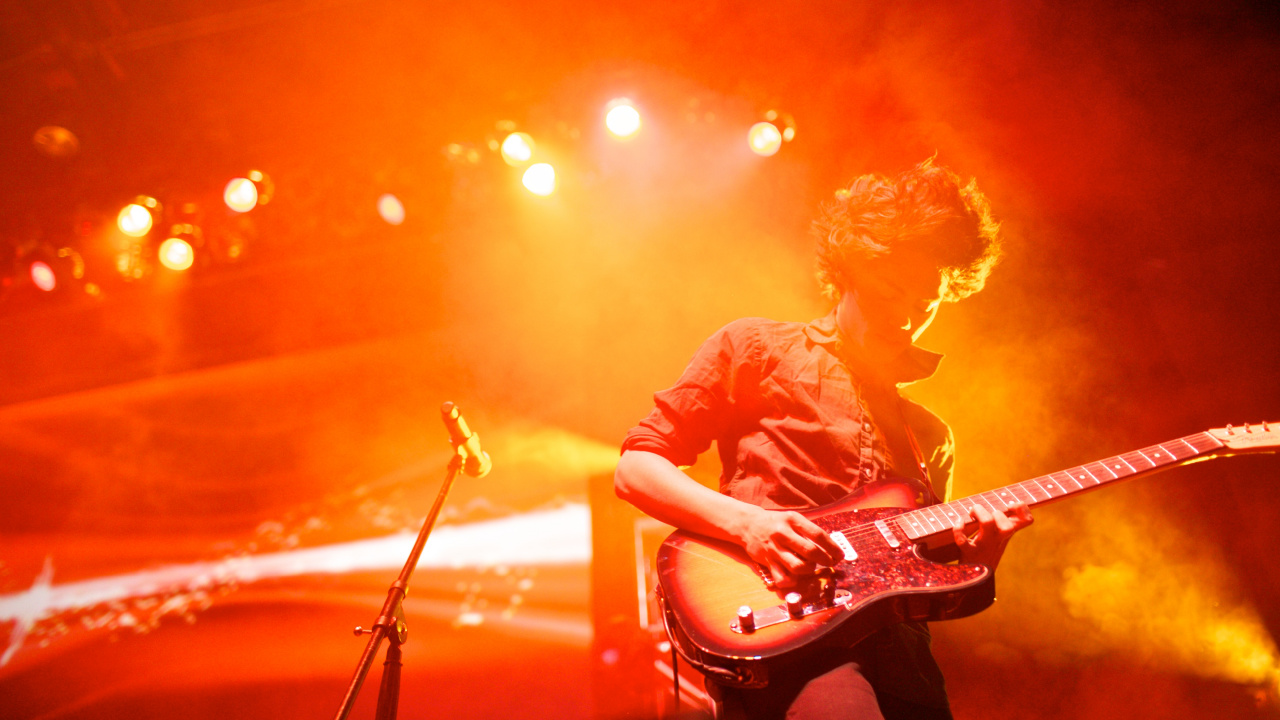 Guitarra, Músico, Concierto, Rendimiento, Entretenimiento. Wallpaper in 1280x720 Resolution