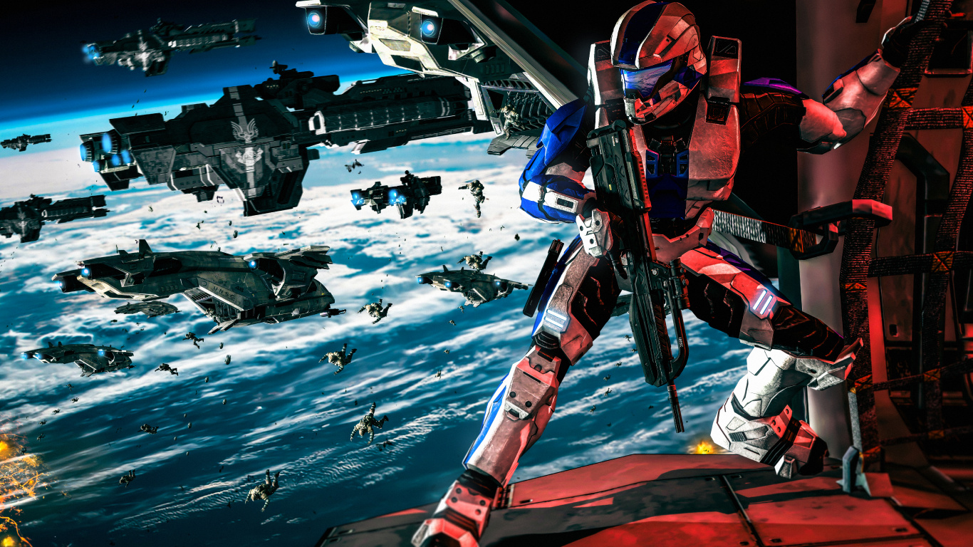 Mecha, Jeu Pc, Graphisme, Espace, Dessin. Wallpaper in 1366x768 Resolution