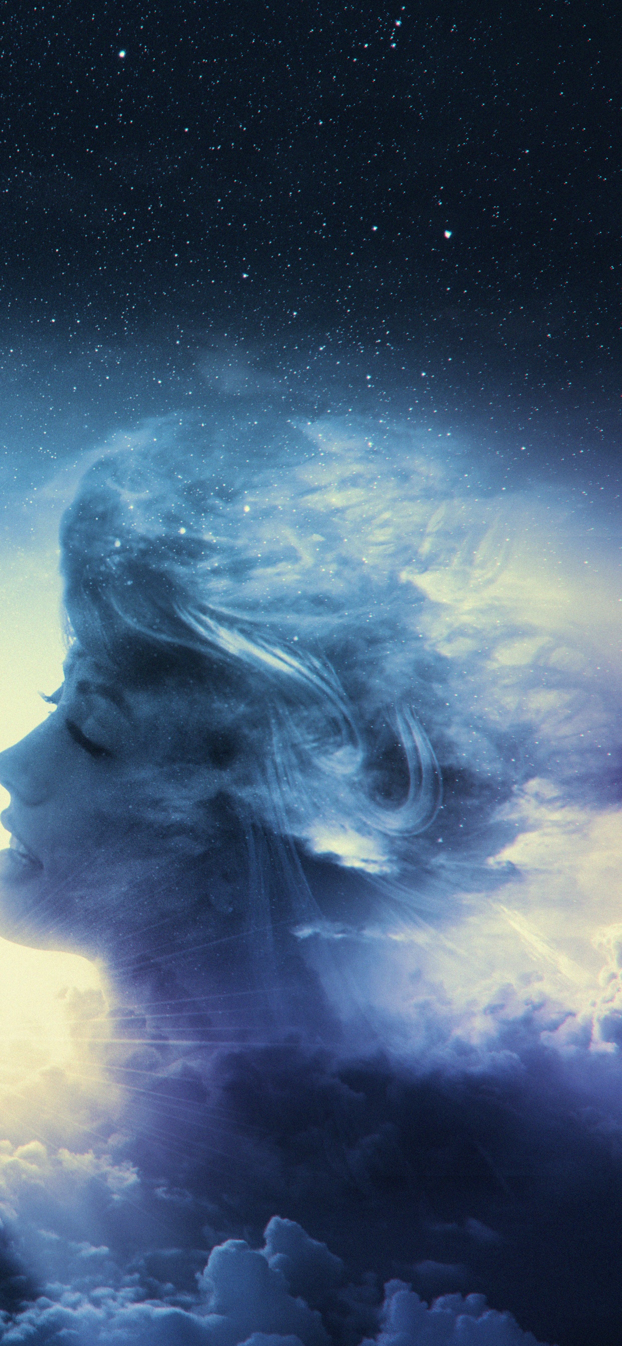 Night, Blue, Astronomical Object, Star, Universe. Wallpaper in 1242x2688 Resolution