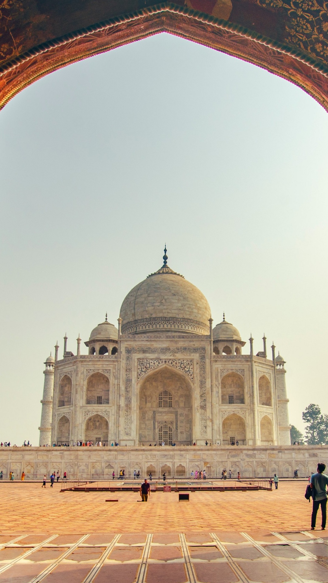 Taj Mahal, Agra Fort, Yamuna-Fluss, New7Wonders Der Welt, Denkmal. Wallpaper in 1080x1920 Resolution