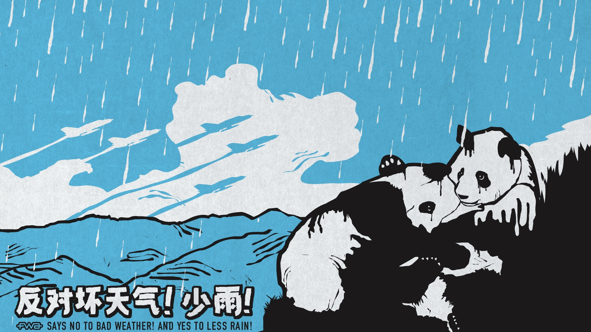 Black and White Cow Painting. Wallpaper in 1920x1080 Resolution