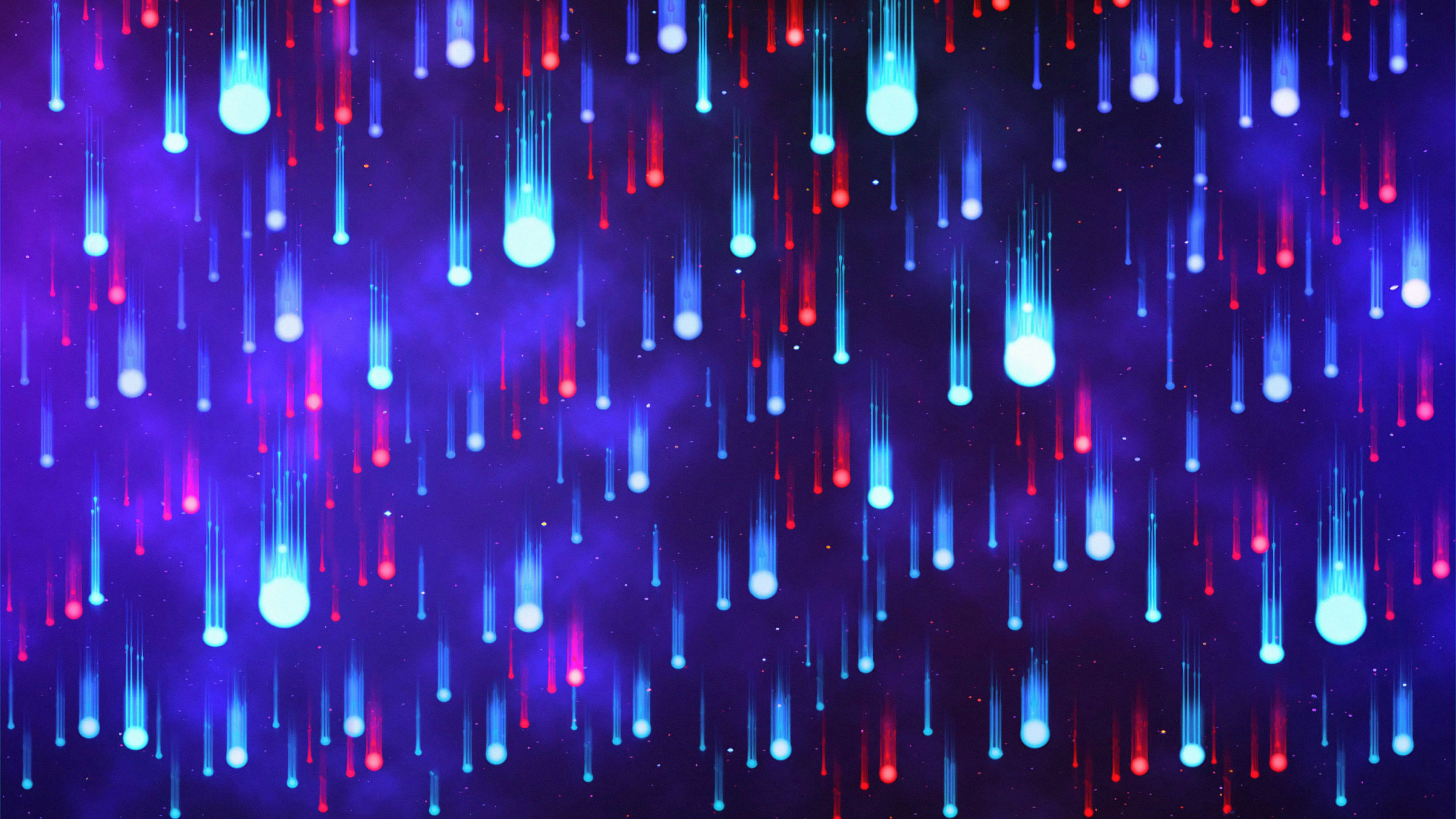 Rosa Und Blaue Lichter in Einem Dunklen Raum. Wallpaper in 2560x1440 Resolution