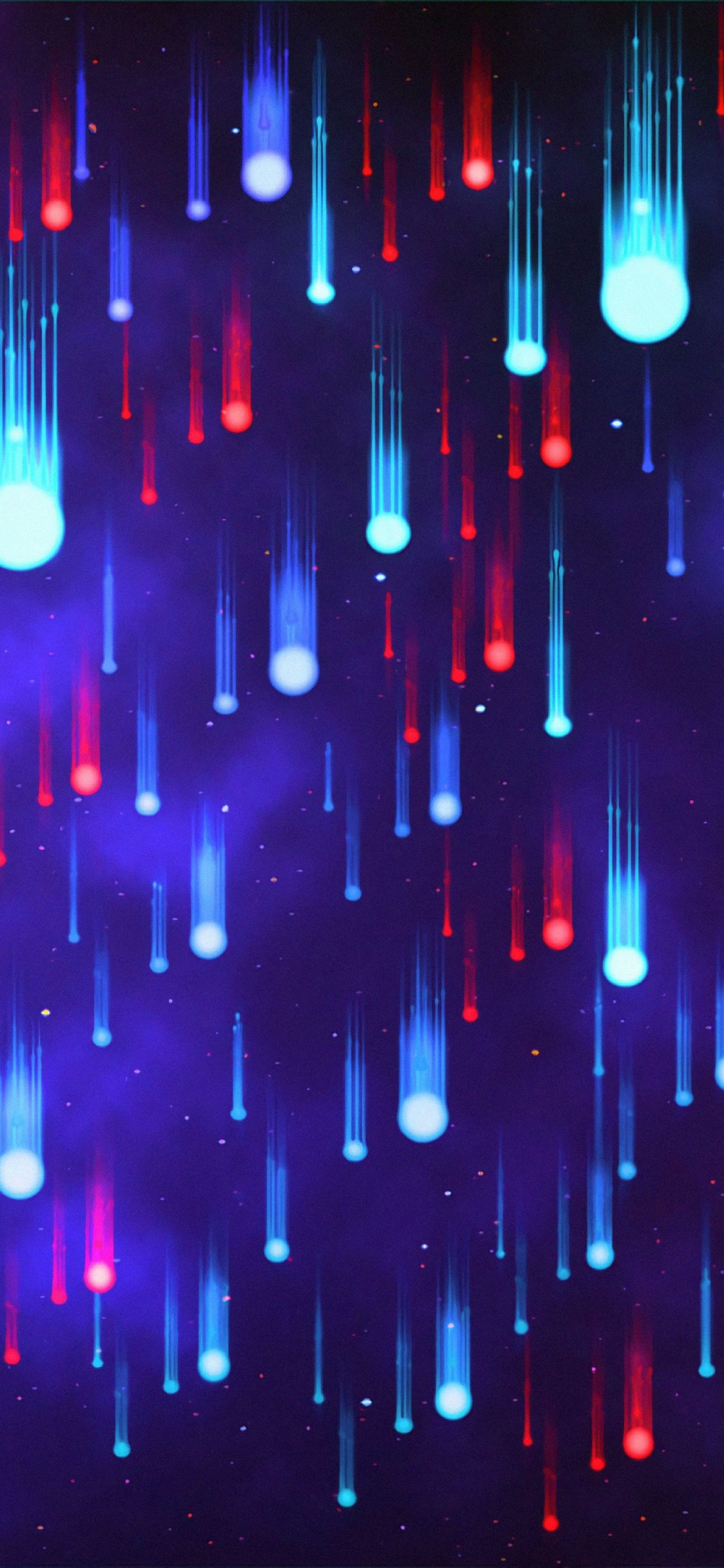 Pink and Blue Lights on a Dark Room. Wallpaper in 1242x2688 Resolution