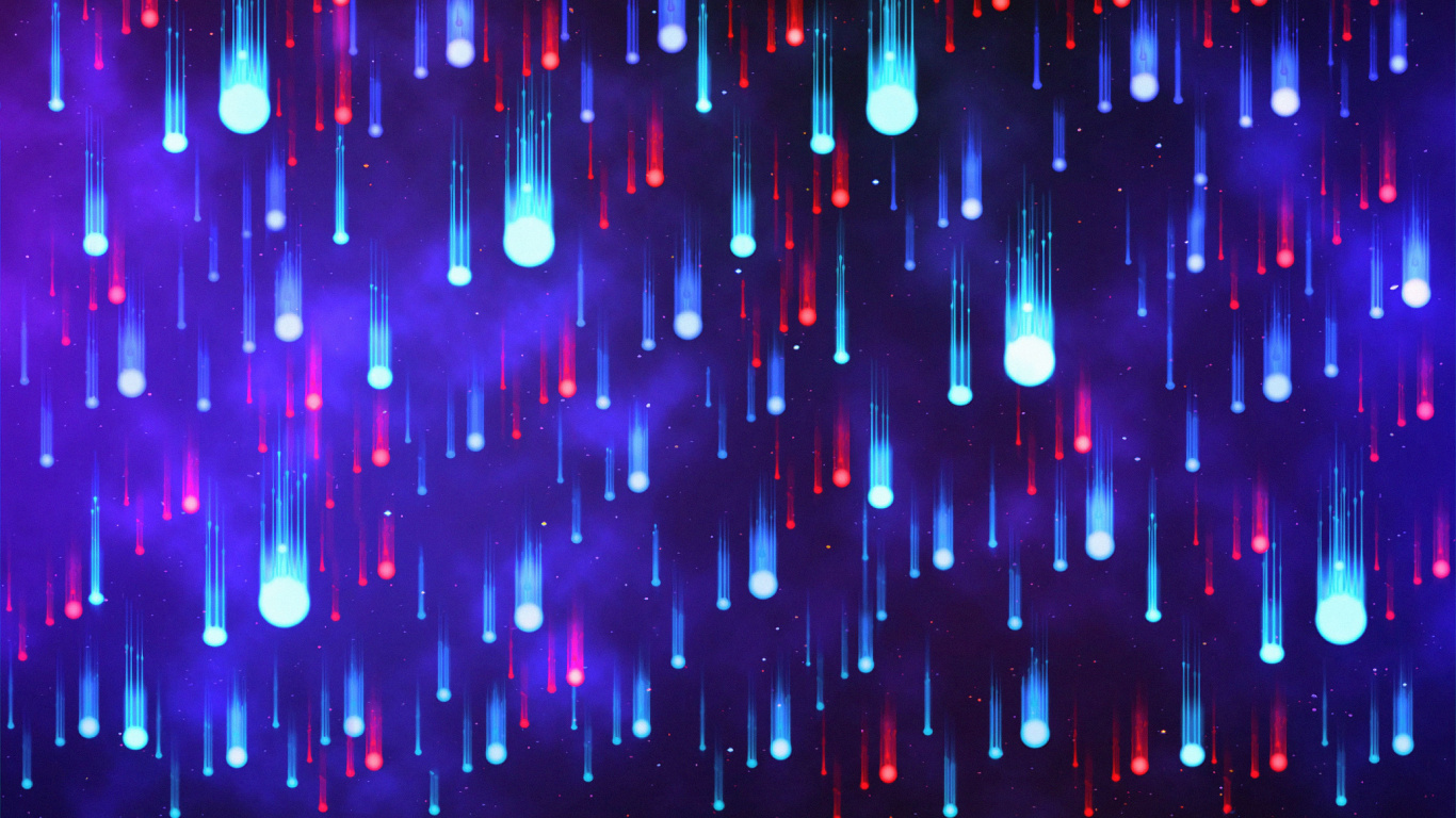 Pink and Blue Lights on a Dark Room. Wallpaper in 1366x768 Resolution
