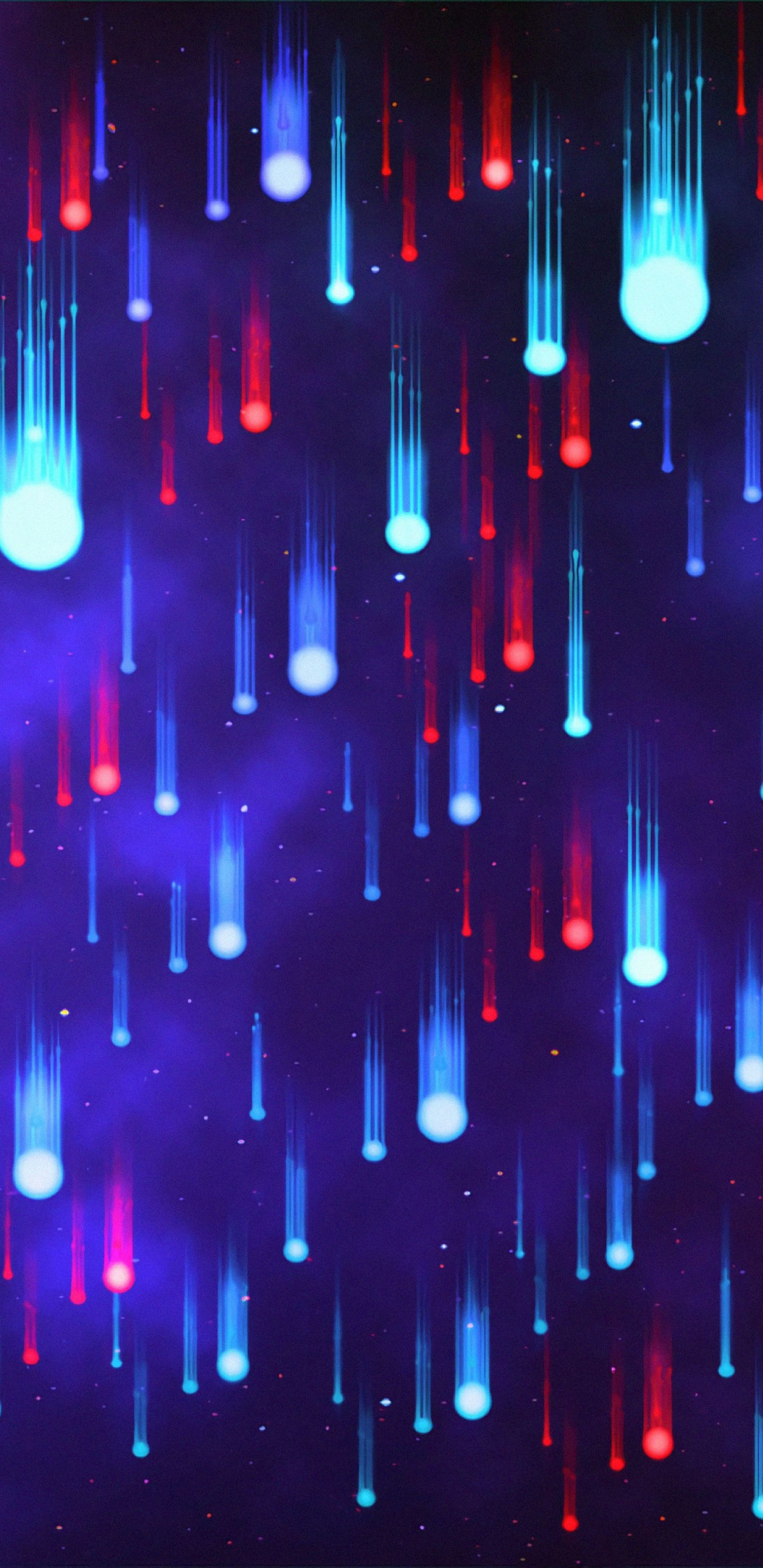 Pink and Blue Lights on a Dark Room. Wallpaper in 1440x2960 Resolution
