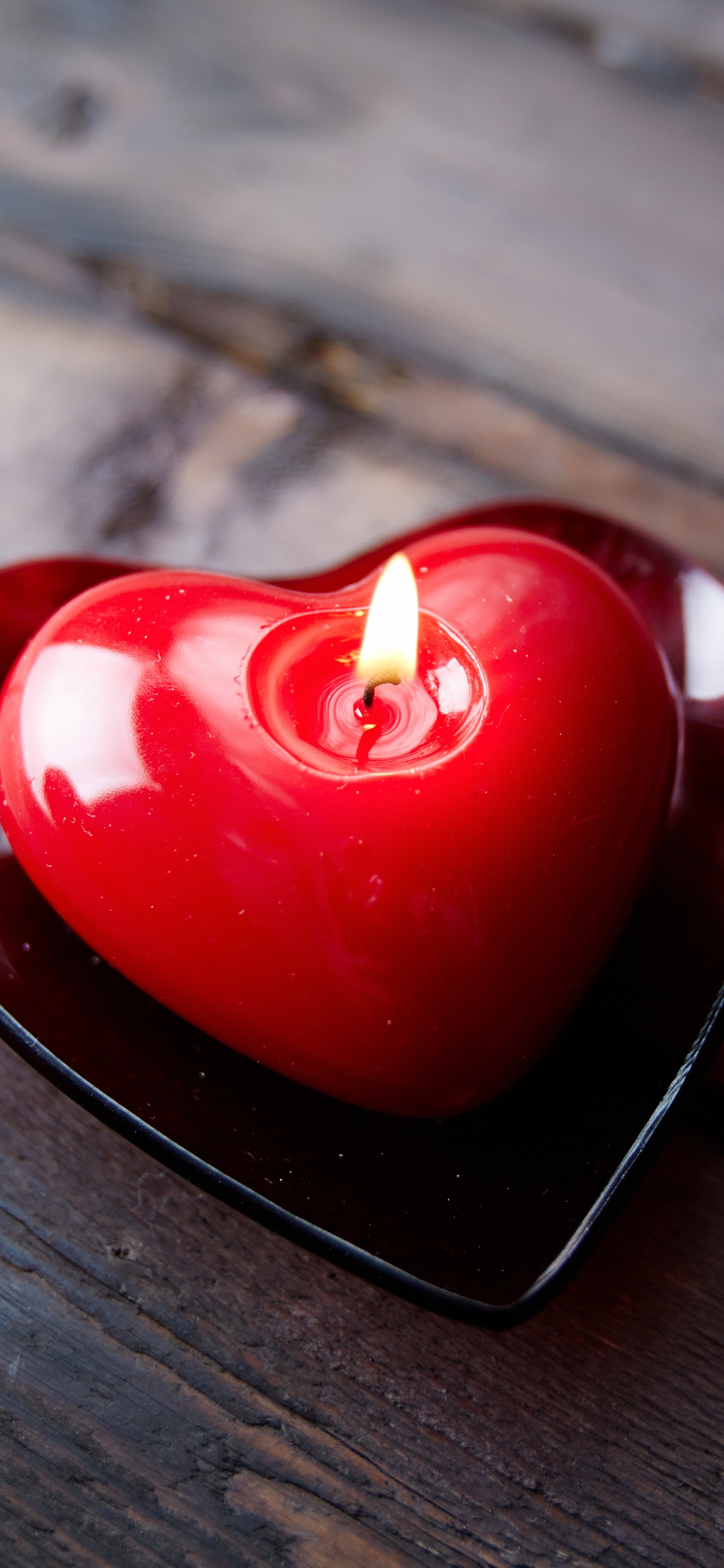 Bougie, Cœur, Lumière, Red, Amour. Wallpaper in 1242x2688 Resolution