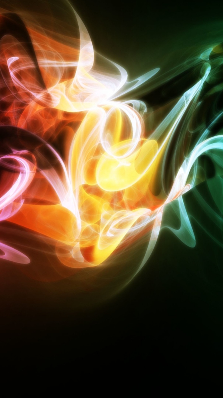 Blue and White Smoke Illustration. Wallpaper in 720x1280 Resolution