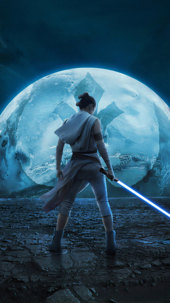 Mann im Weißen Gewand Mit Stock. Wallpaper in 720x1280 Resolution