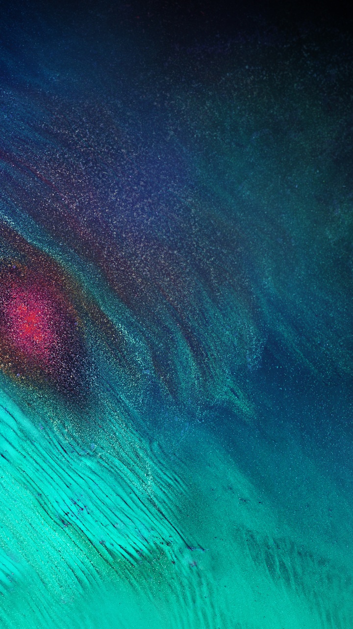 Pintura Abstracta Azul y Verde. Wallpaper in 720x1280 Resolution