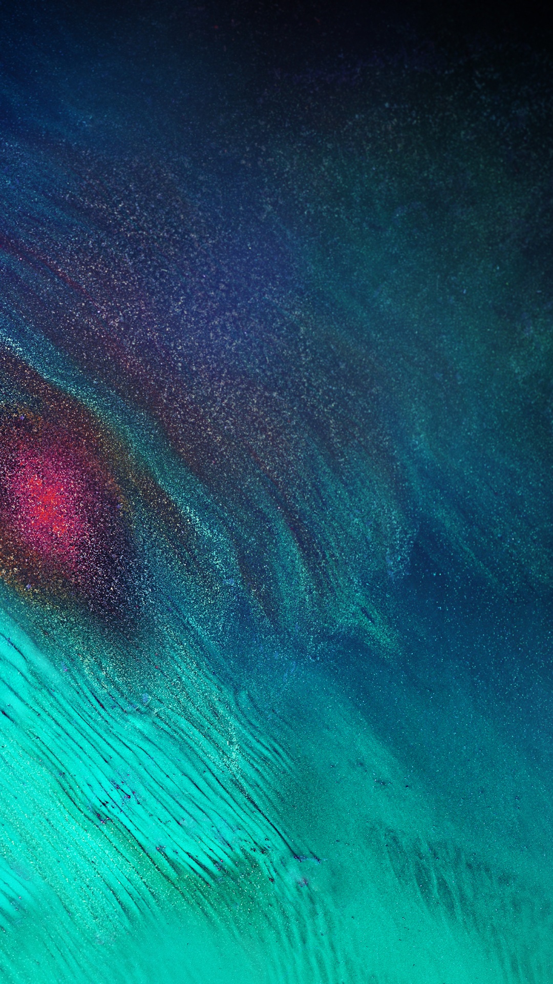 Peinture Abstraite Bleue et Verte. Wallpaper in 1080x1920 Resolution