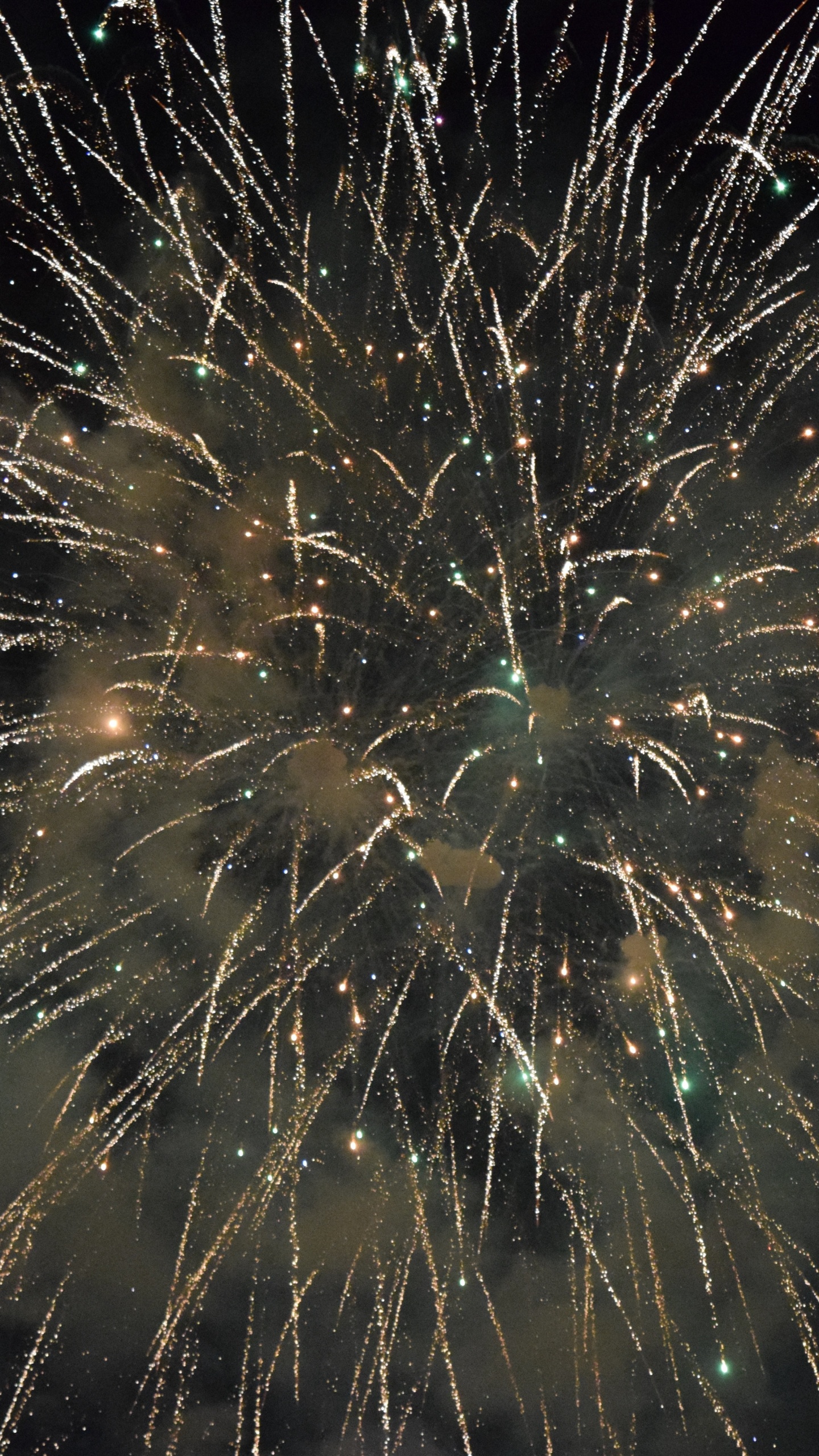 Fireworks, Sparkler, New Years Day, Darkness, Midnight. Wallpaper in 1440x2560 Resolution