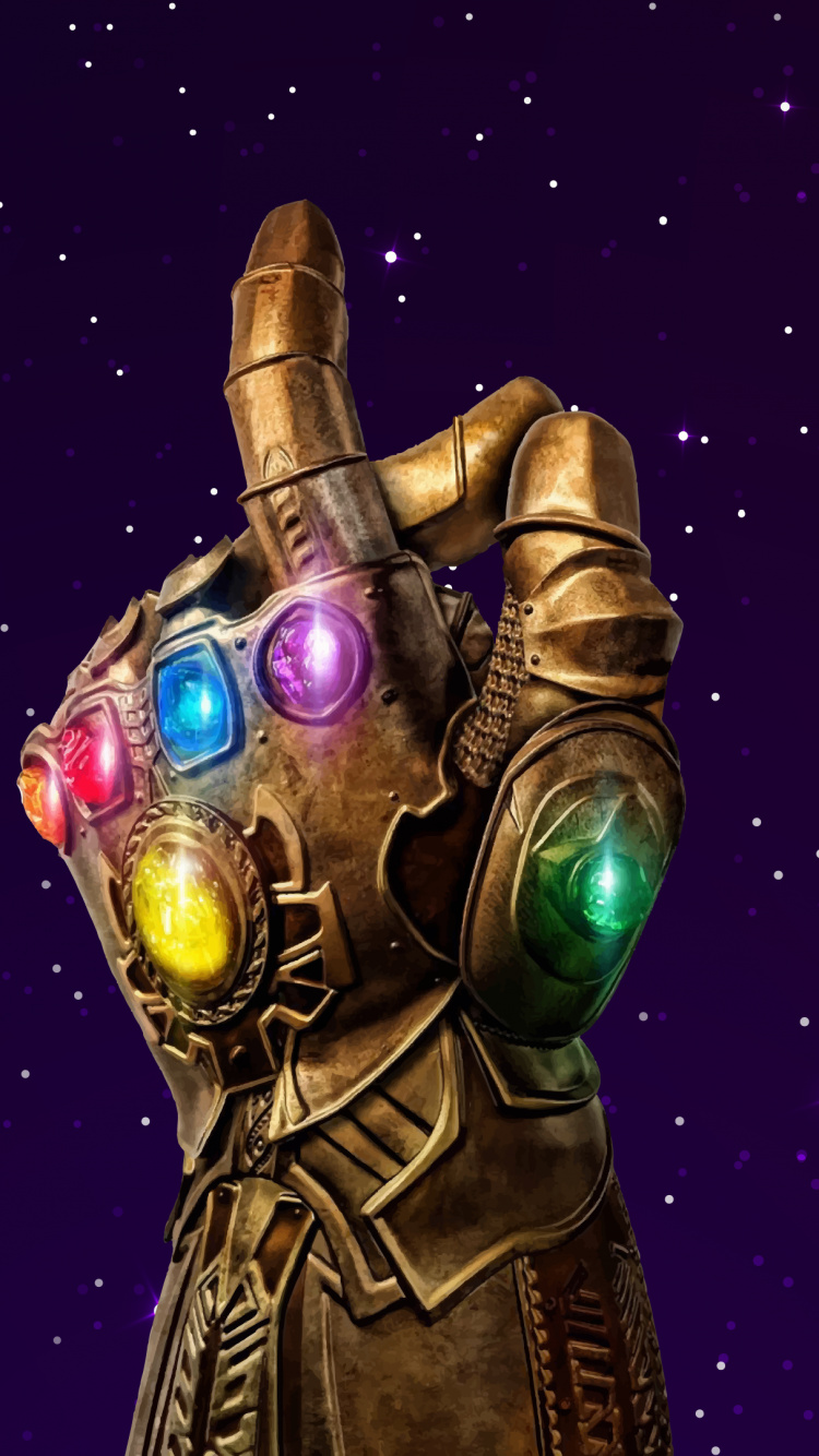 Avengers Infinity-Krieg, Thanos, Die Infinity Gauntlet, Silberner Surfer, Marvel Comics. Wallpaper in 750x1334 Resolution